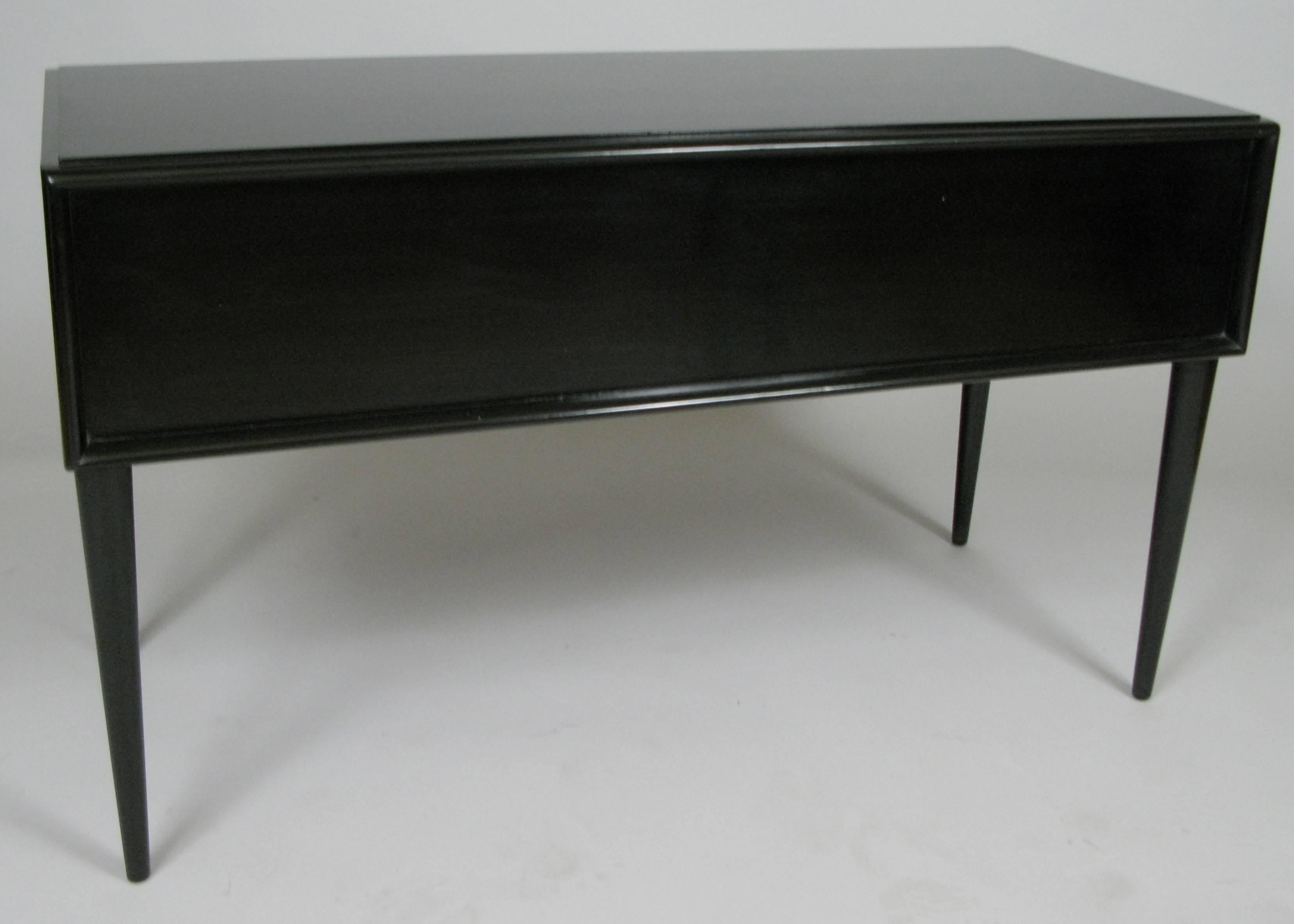 Vintage 1940s Lacquered Writing Desk by Paul Frankl In Excellent Condition In Hudson, NY