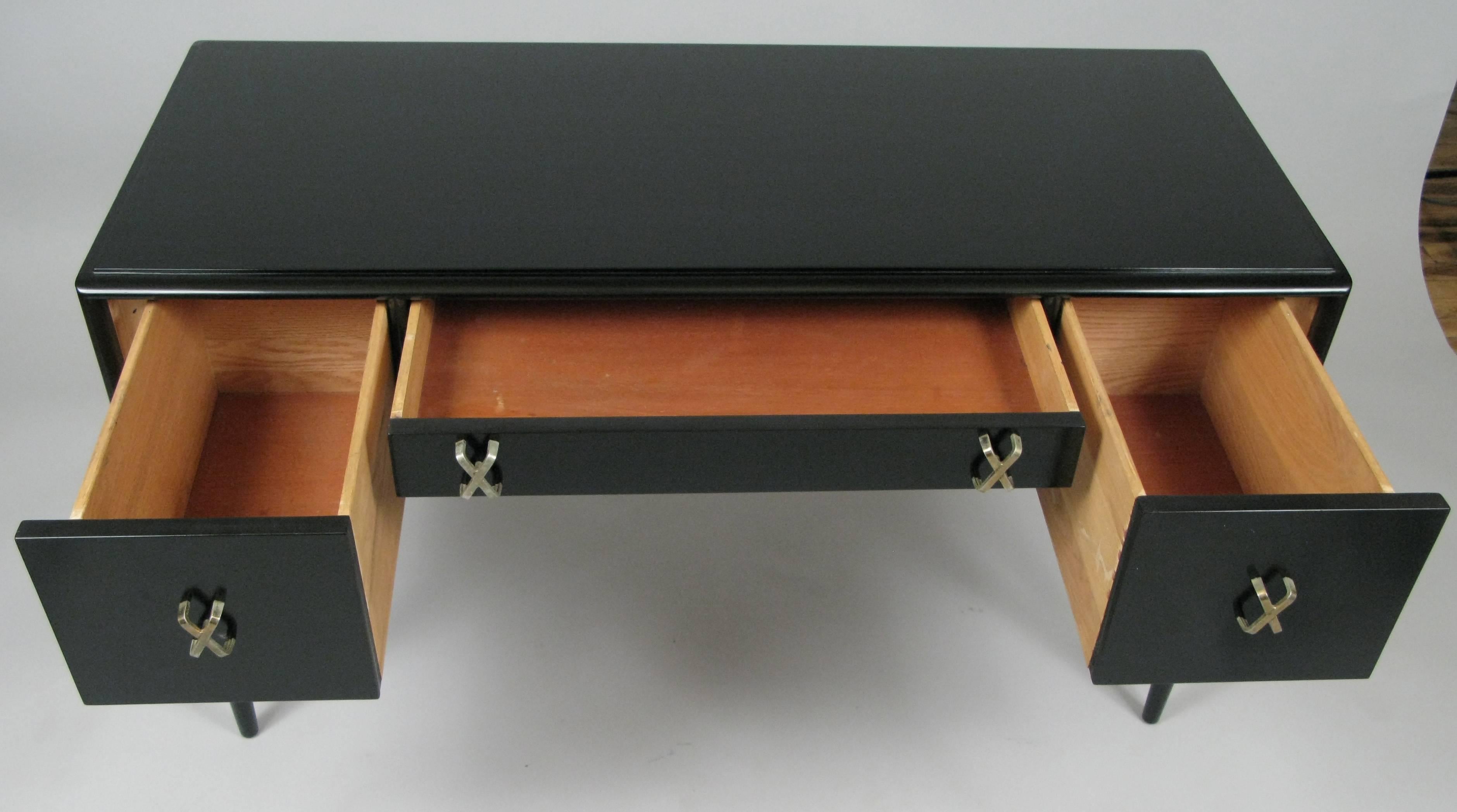 Mid-20th Century Vintage 1940s Lacquered Writing Desk by Paul Frankl