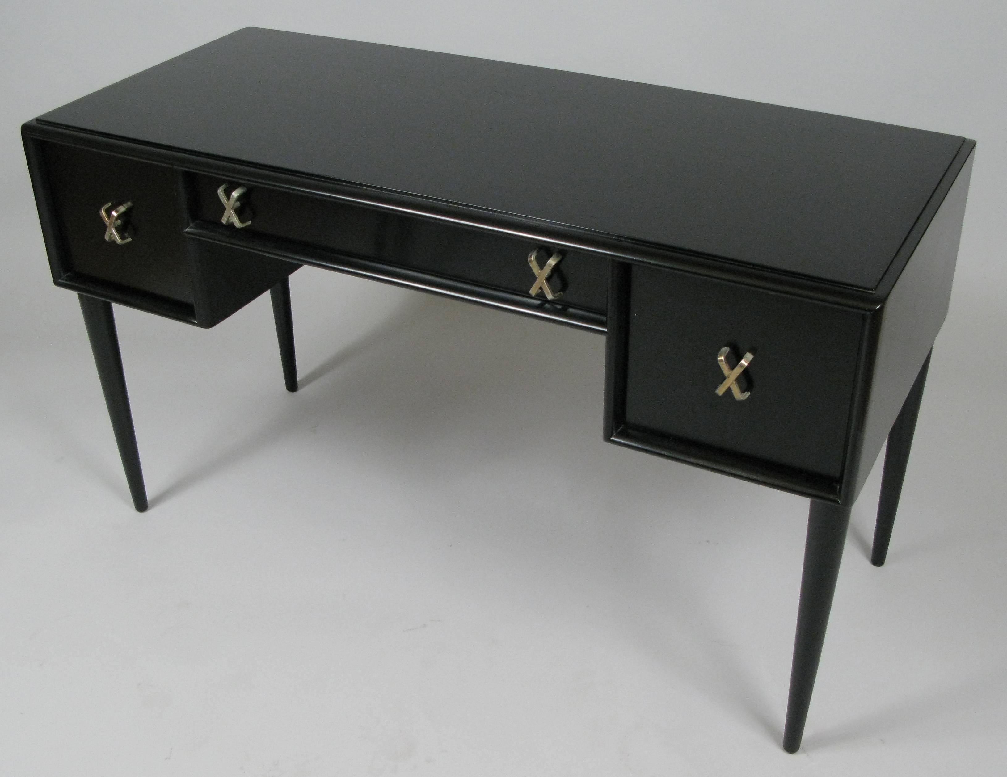 American Vintage 1940s Lacquered Writing Desk by Paul Frankl