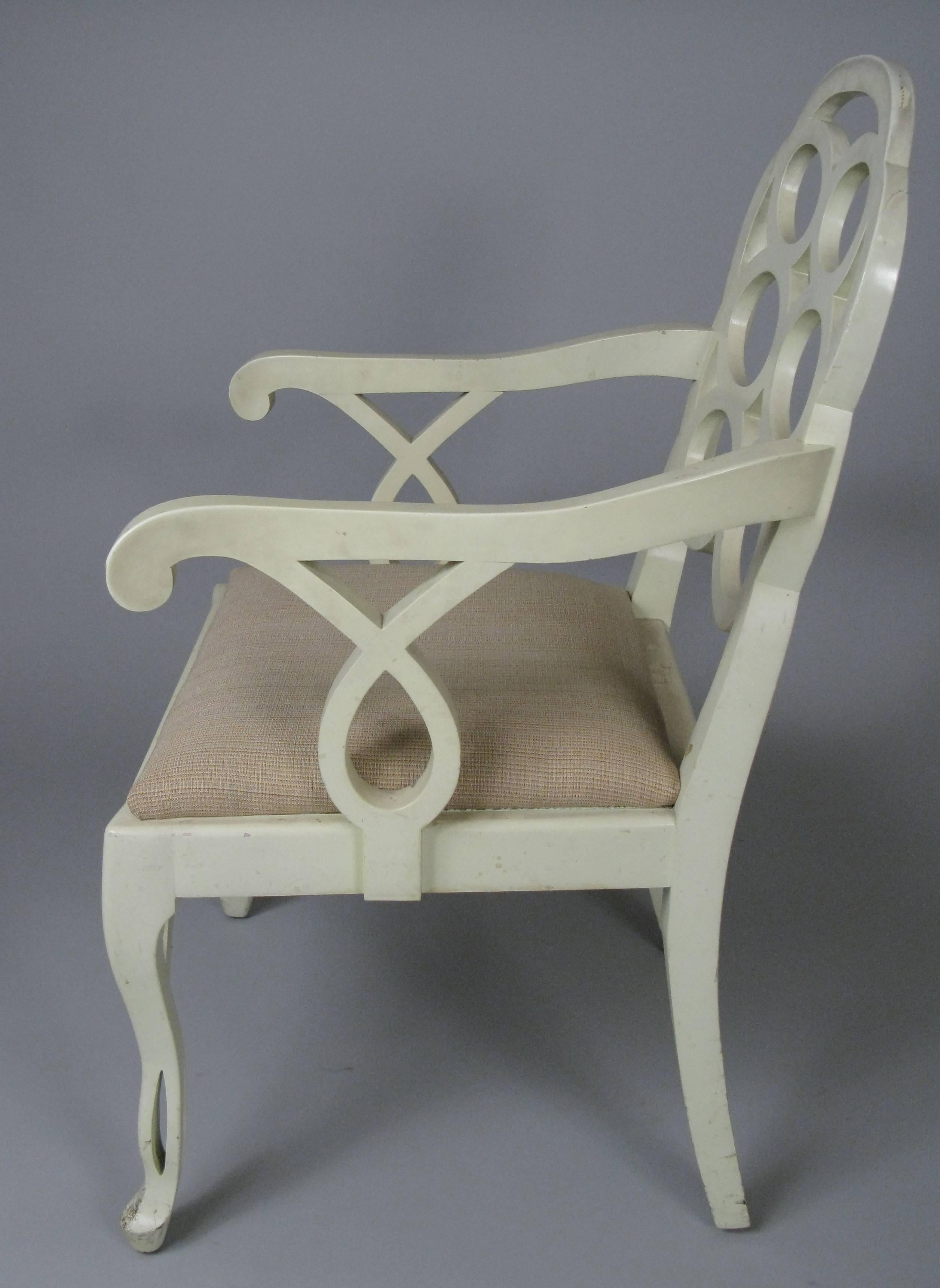 Set of Four Vintage Loop Chairs by Frances Elkins In Good Condition In Hudson, NY