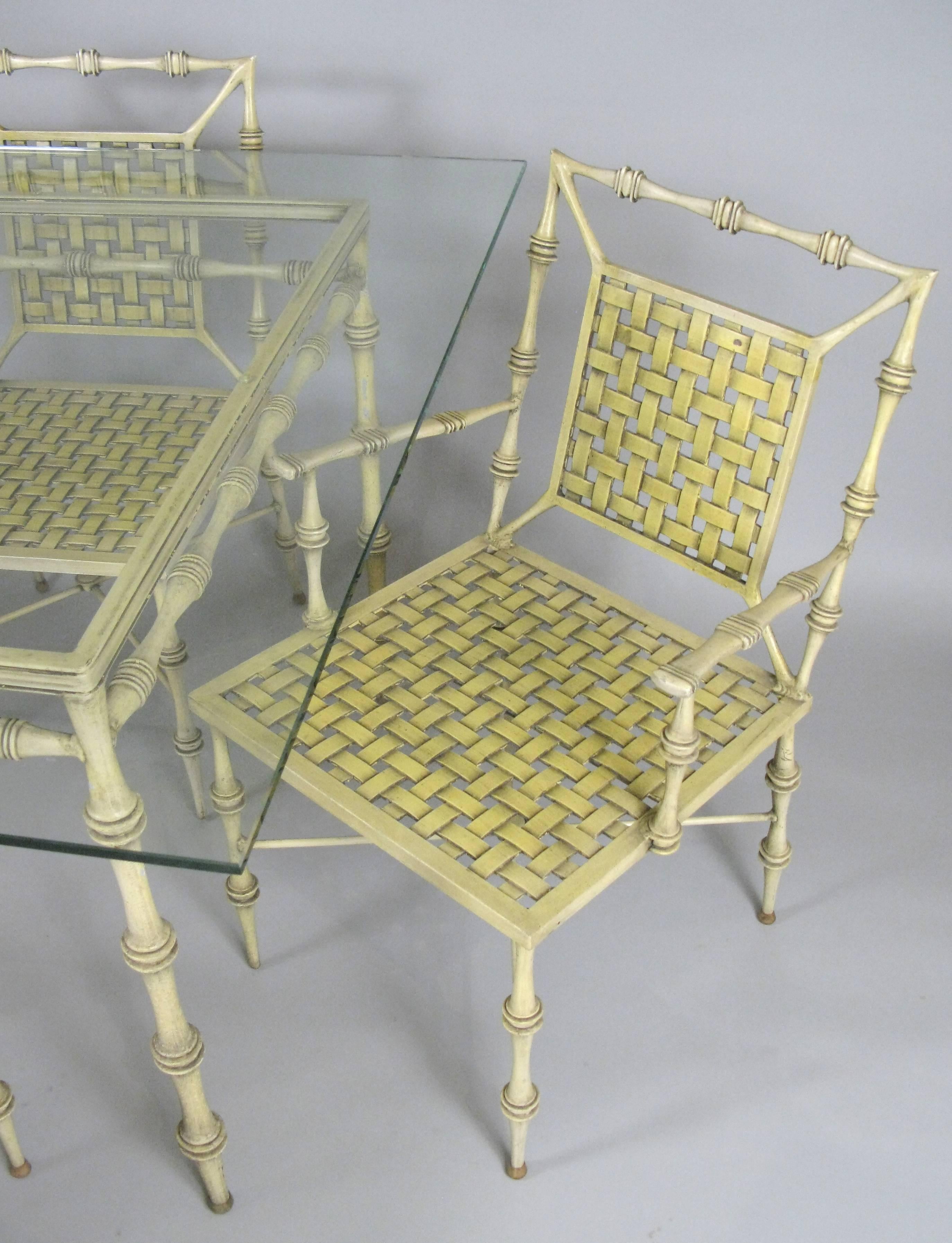 Mid-20th Century Vintage 1960s Aluminum Dining Set by Phyllis Morris