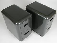 Pair of Ebonized 1940s Nightstands by Paul Goldman