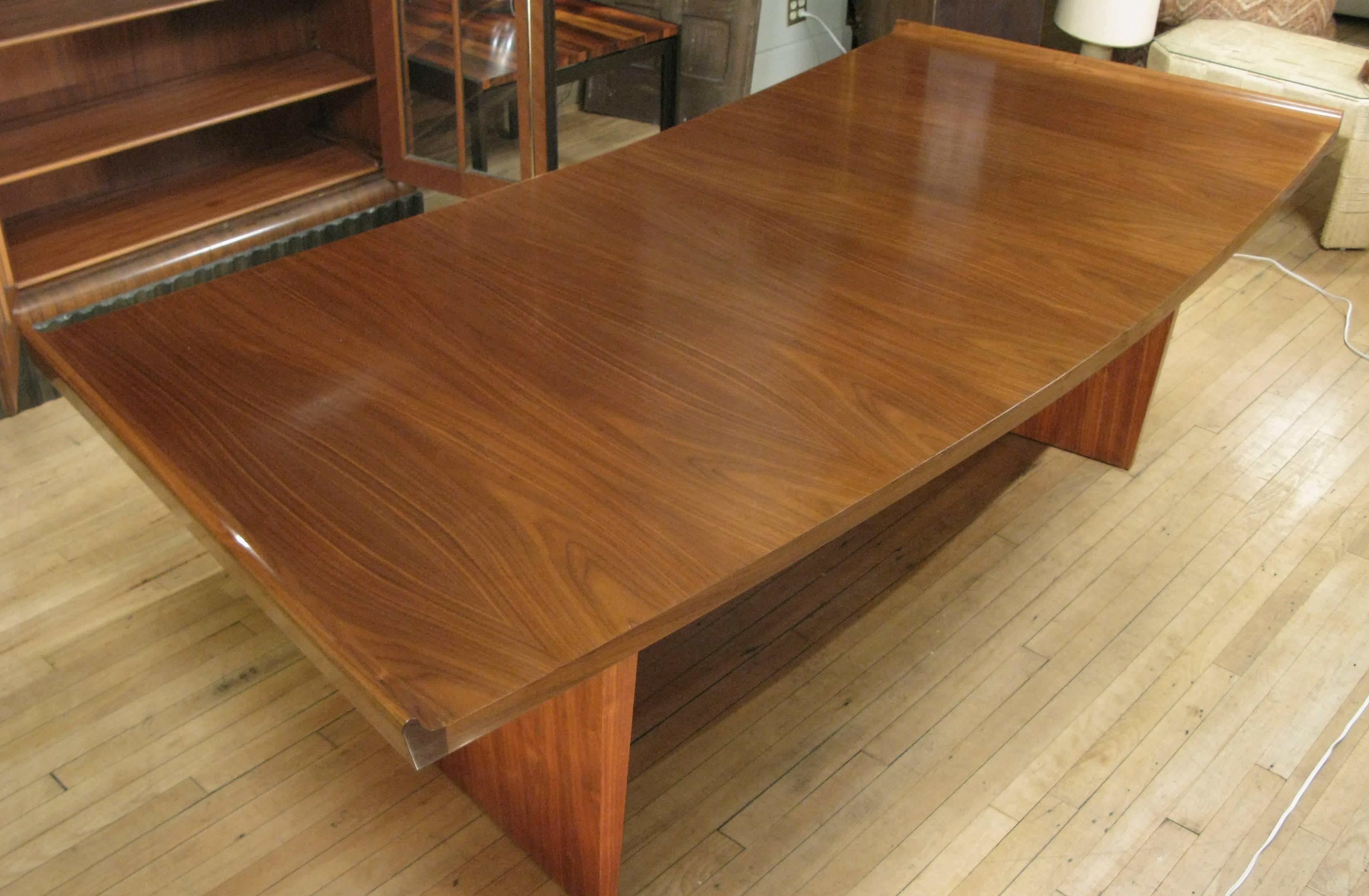 Mid-20th Century Vintage 1950s Curved Walnut Desk by Harvey Probber