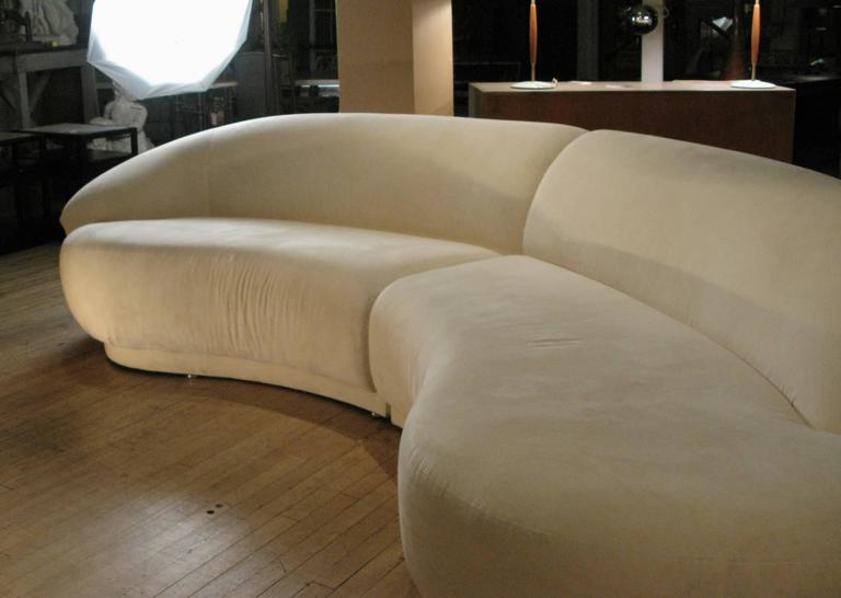 Sculptural Curved Sectional Sofa by Thayer Coggin at 1stDibs