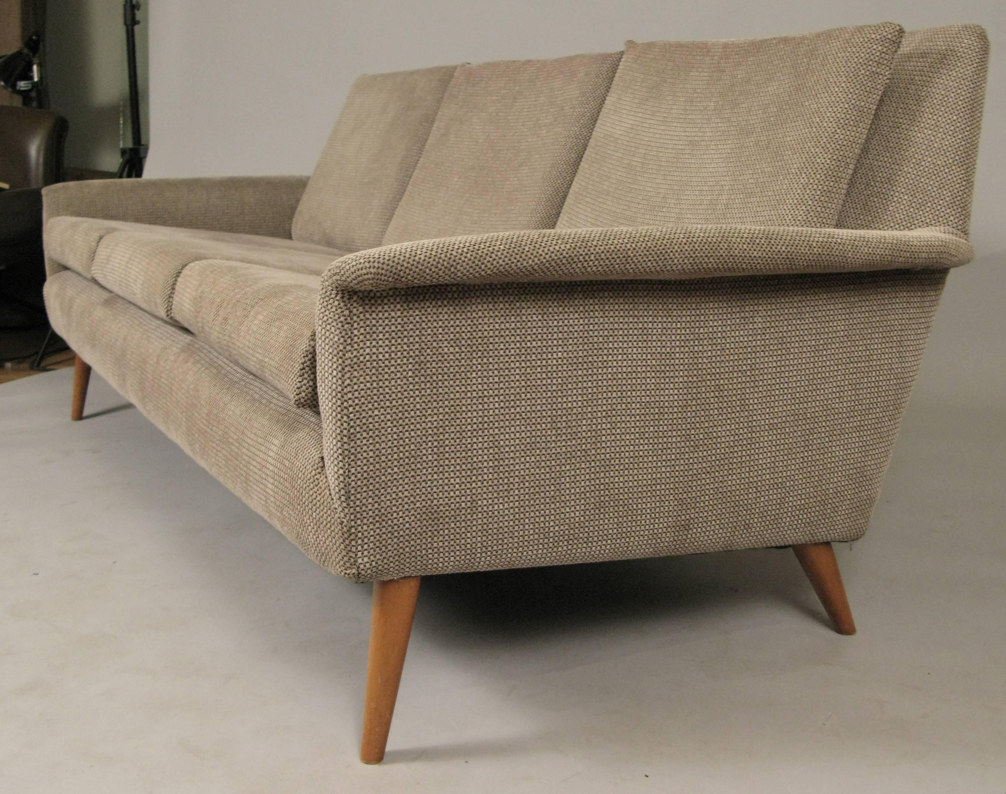 Vintage 1960s Danish Sofa by Folke Ohlsson In Good Condition In Hudson, NY