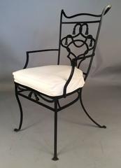 Rare Vintage 1950s Wrought Iron Dining Set by Salterini