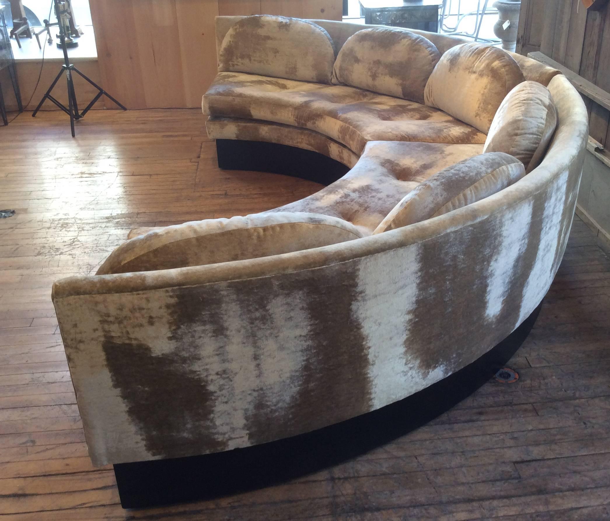 American Vintage Curved Sectional Sofa by Adrian Pearsall for Craft Associates