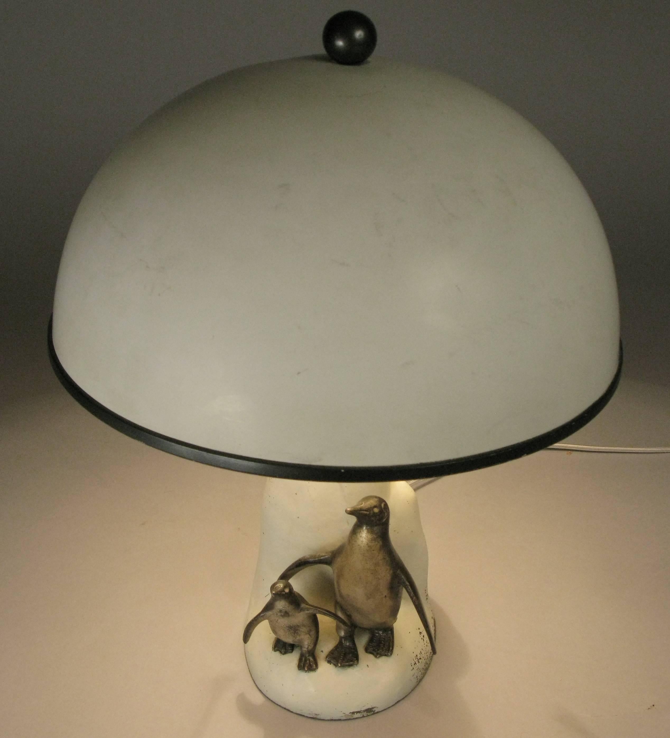 vintage penguin lamp