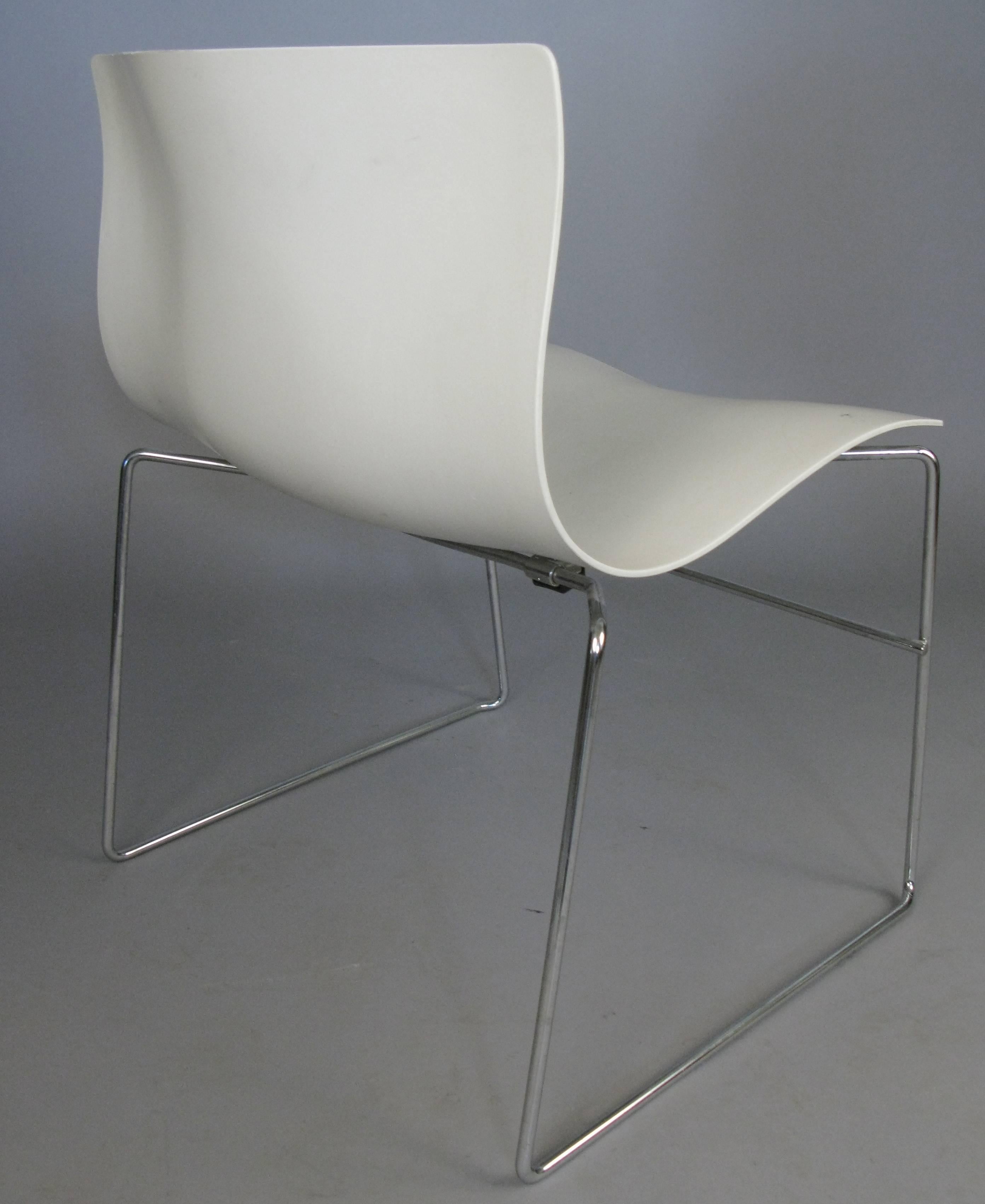 Mid-Century Modern Set of Six Handkerchief Chairs by Massimo Vignelli for Knoll