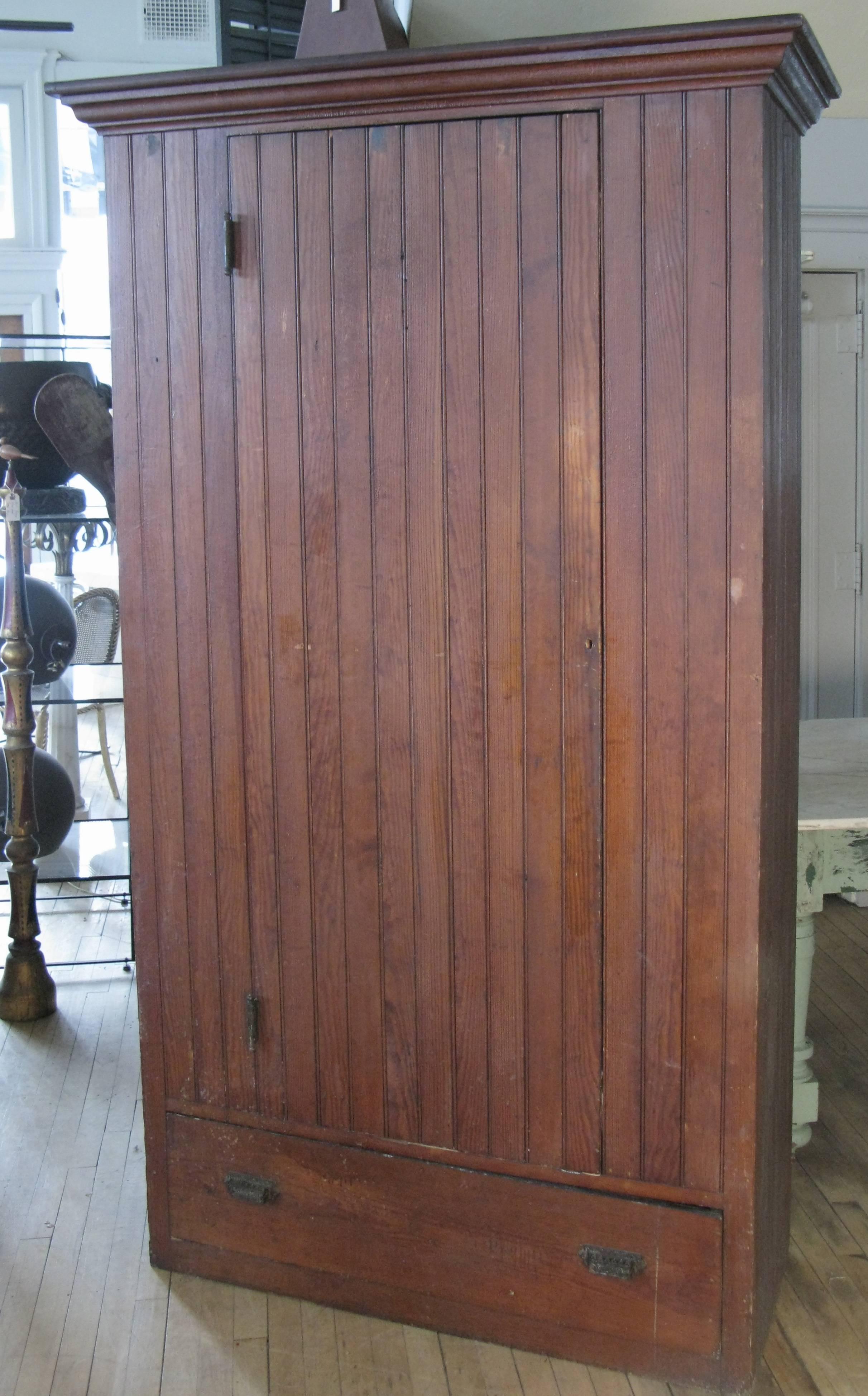 antique beadboard cabinet