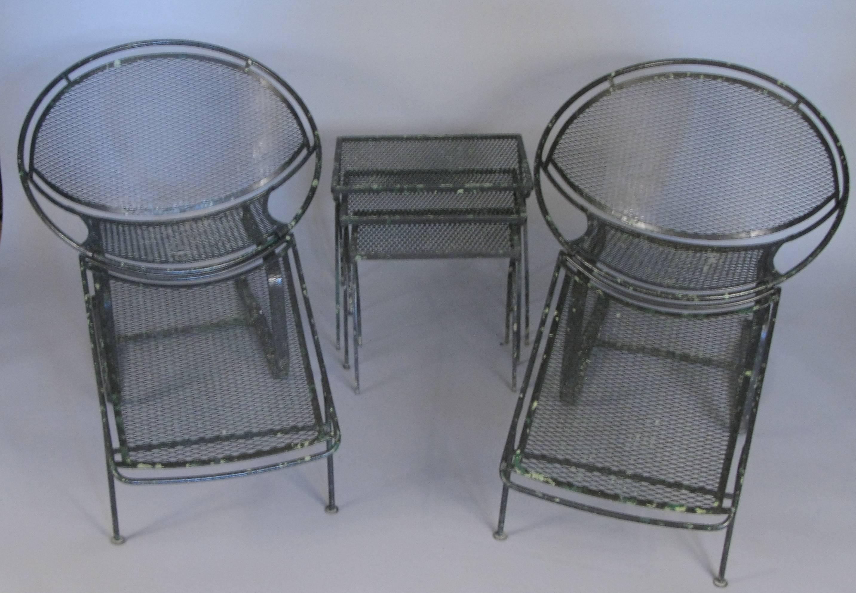 Mid-20th Century Pair of 1950s Radar Collection Lounge Chairs by Tempestini for Salterini