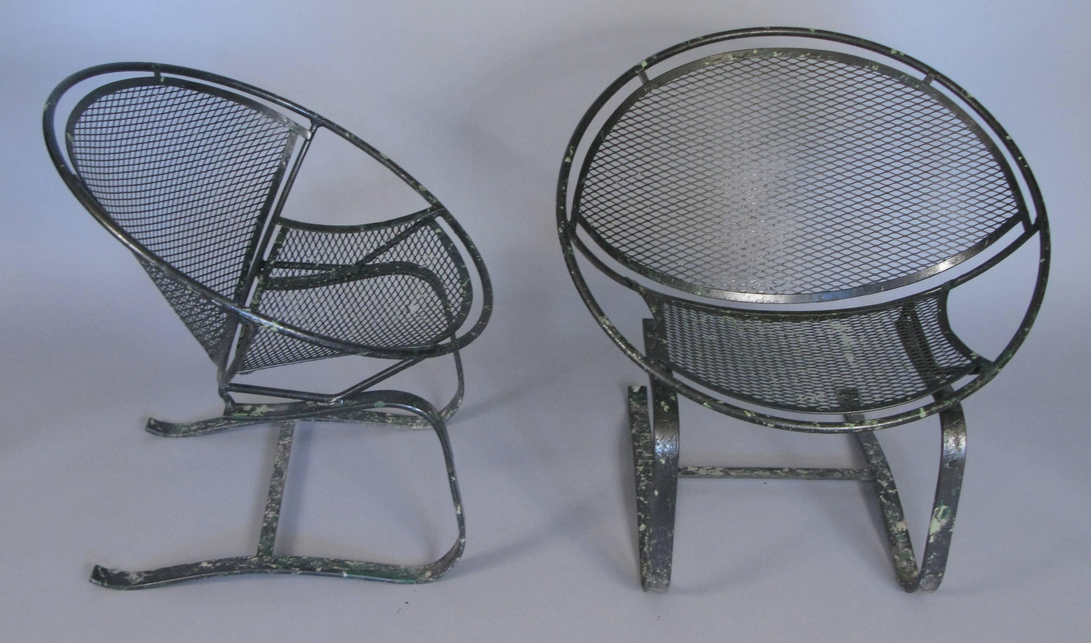 American Pair of 1950s Radar Collection Lounge Chairs by Tempestini for Salterini