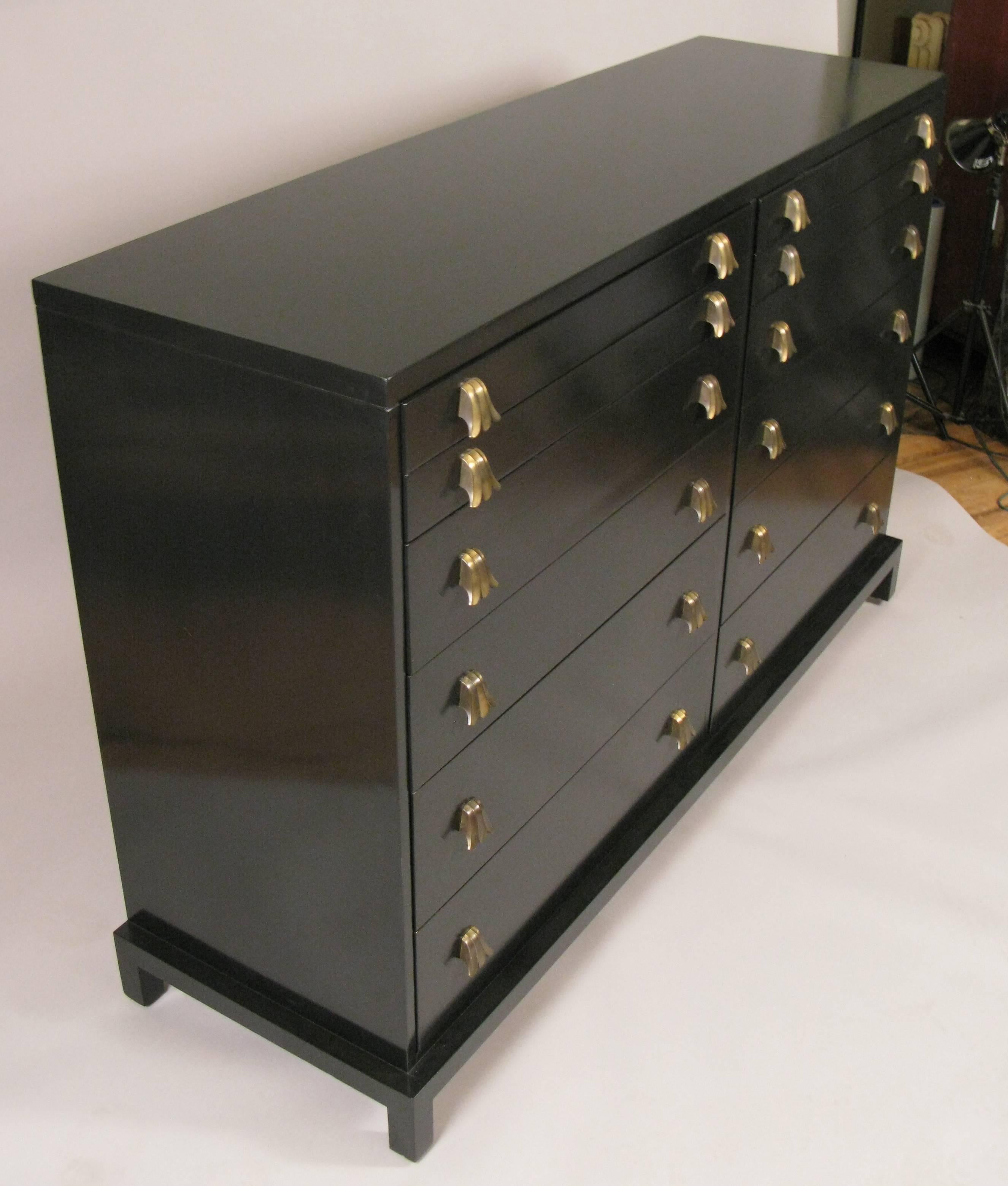 American Vintage 1950s 12-Drawer Double Chest by Widdicomb