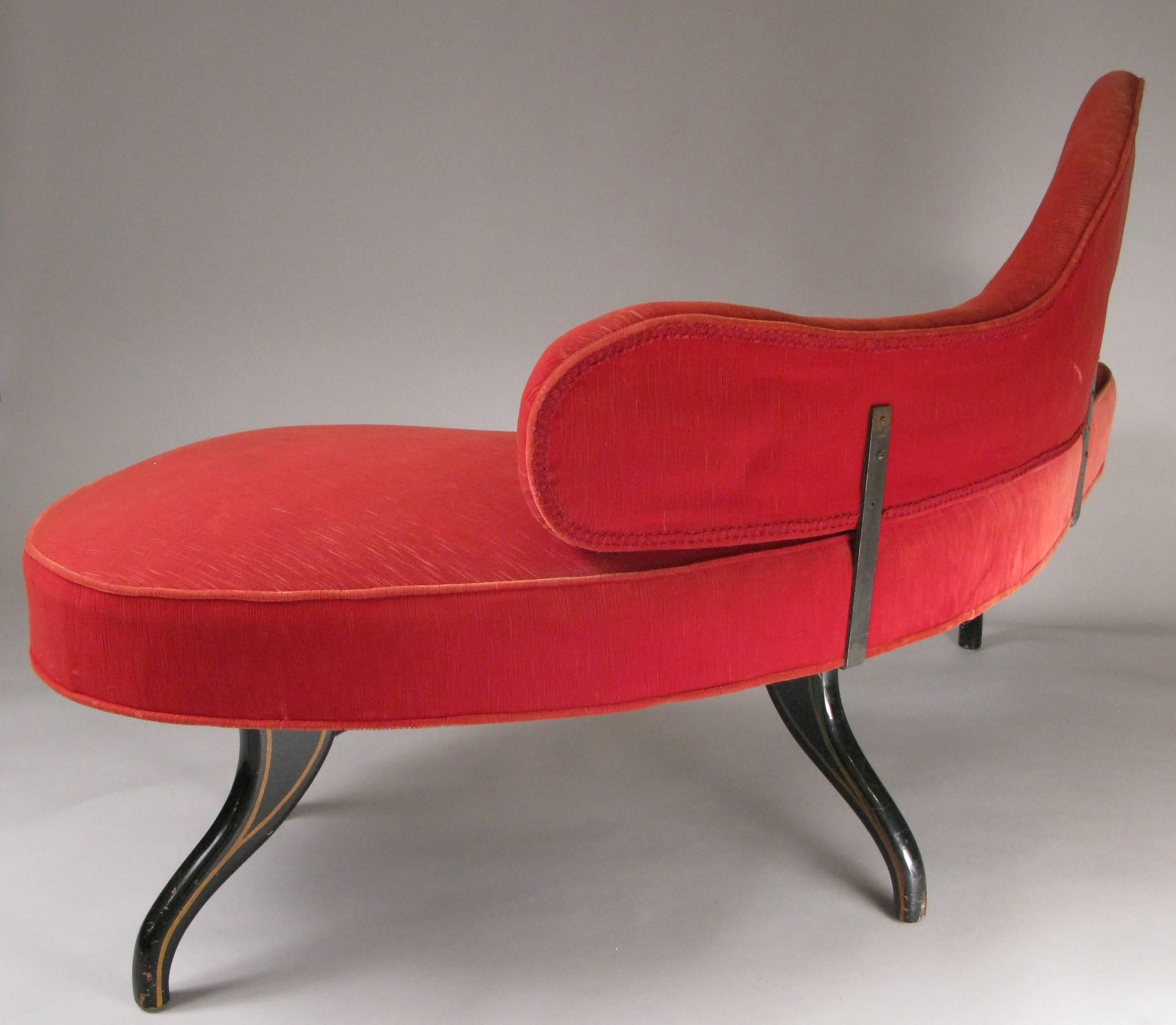 Sculptural 1940s Curved Settee 3