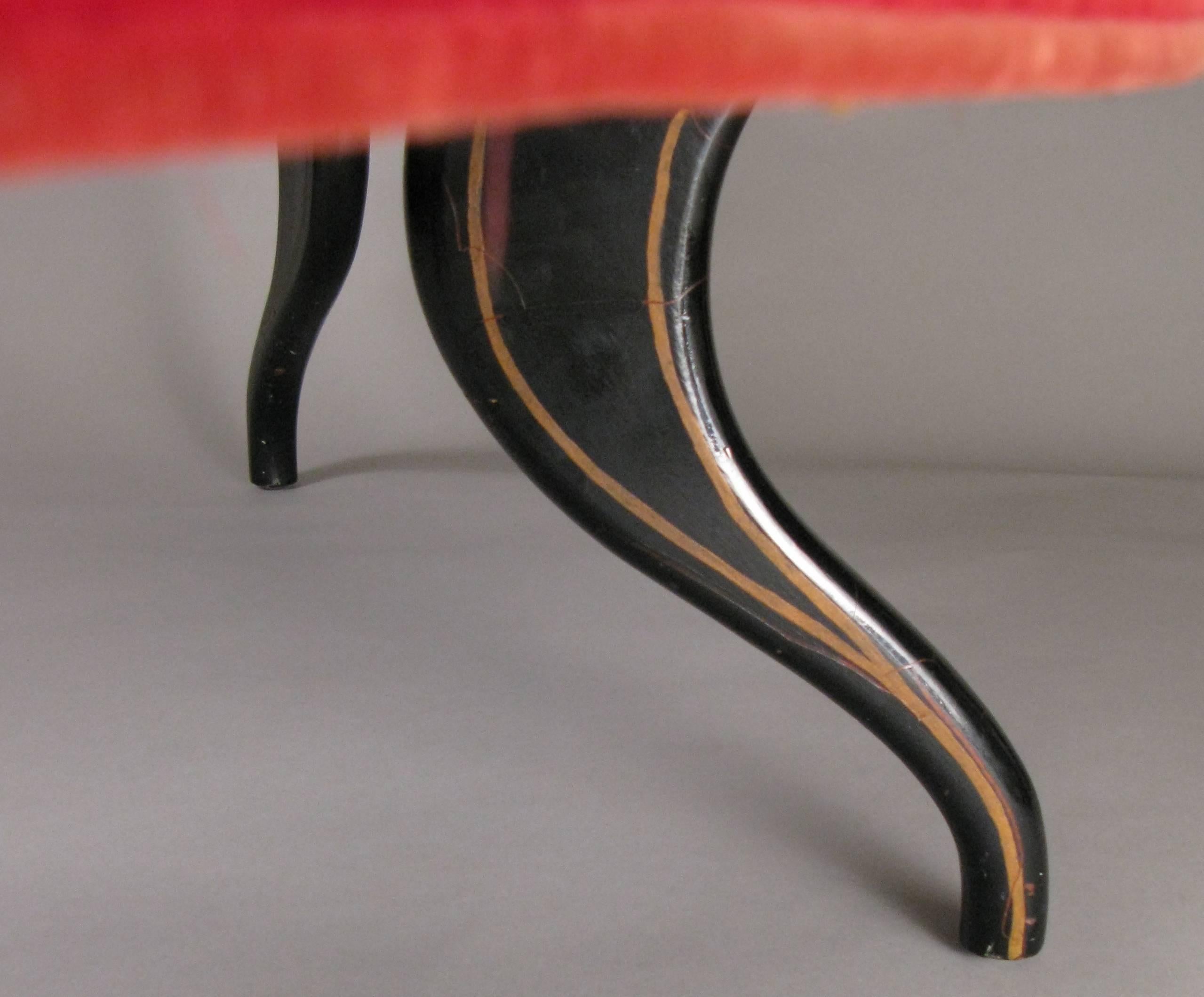 Sculptural 1940s Curved Settee 4
