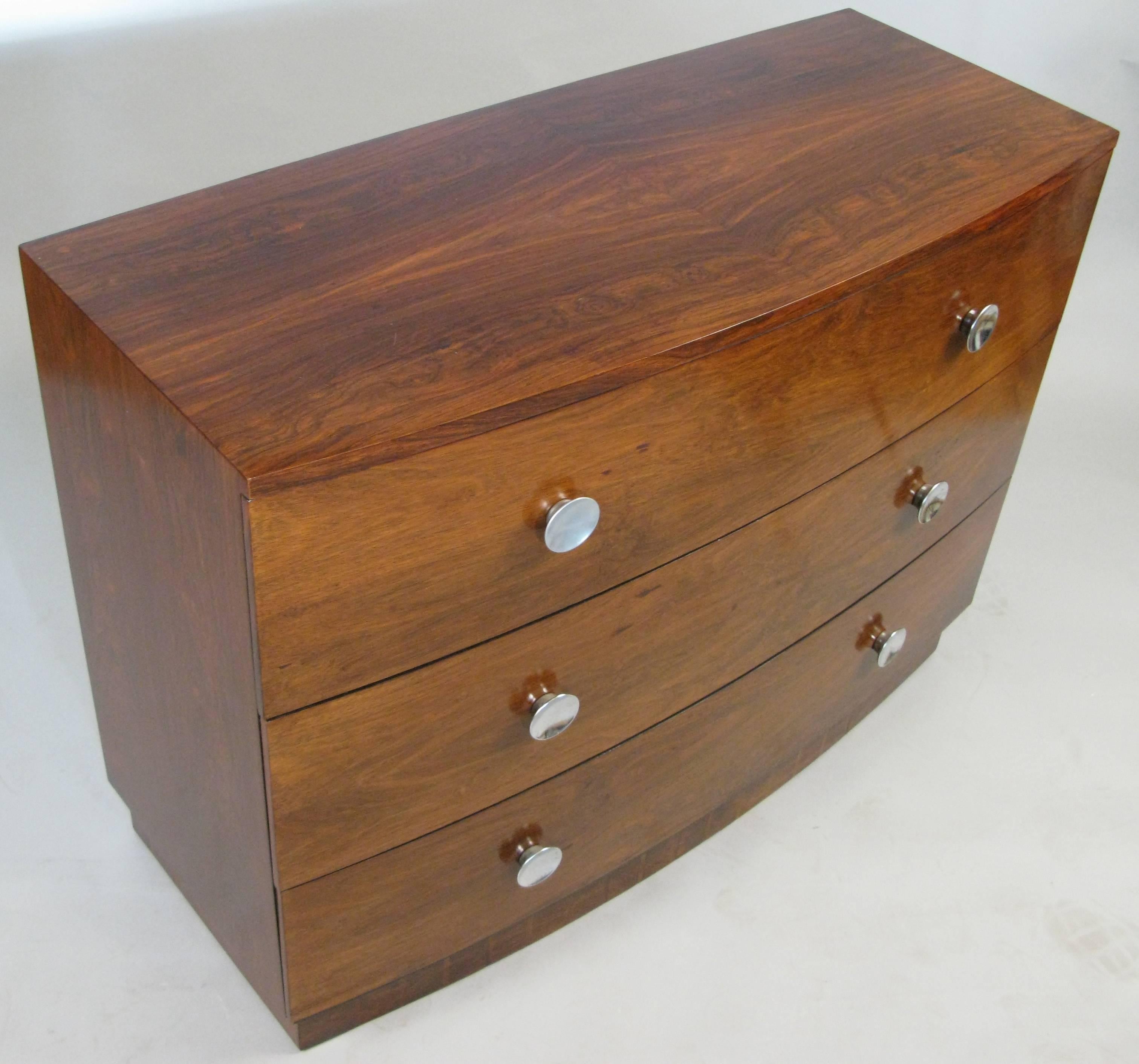American 1940s Rosewood Chests by Gilbert Rohde for Herman Miller