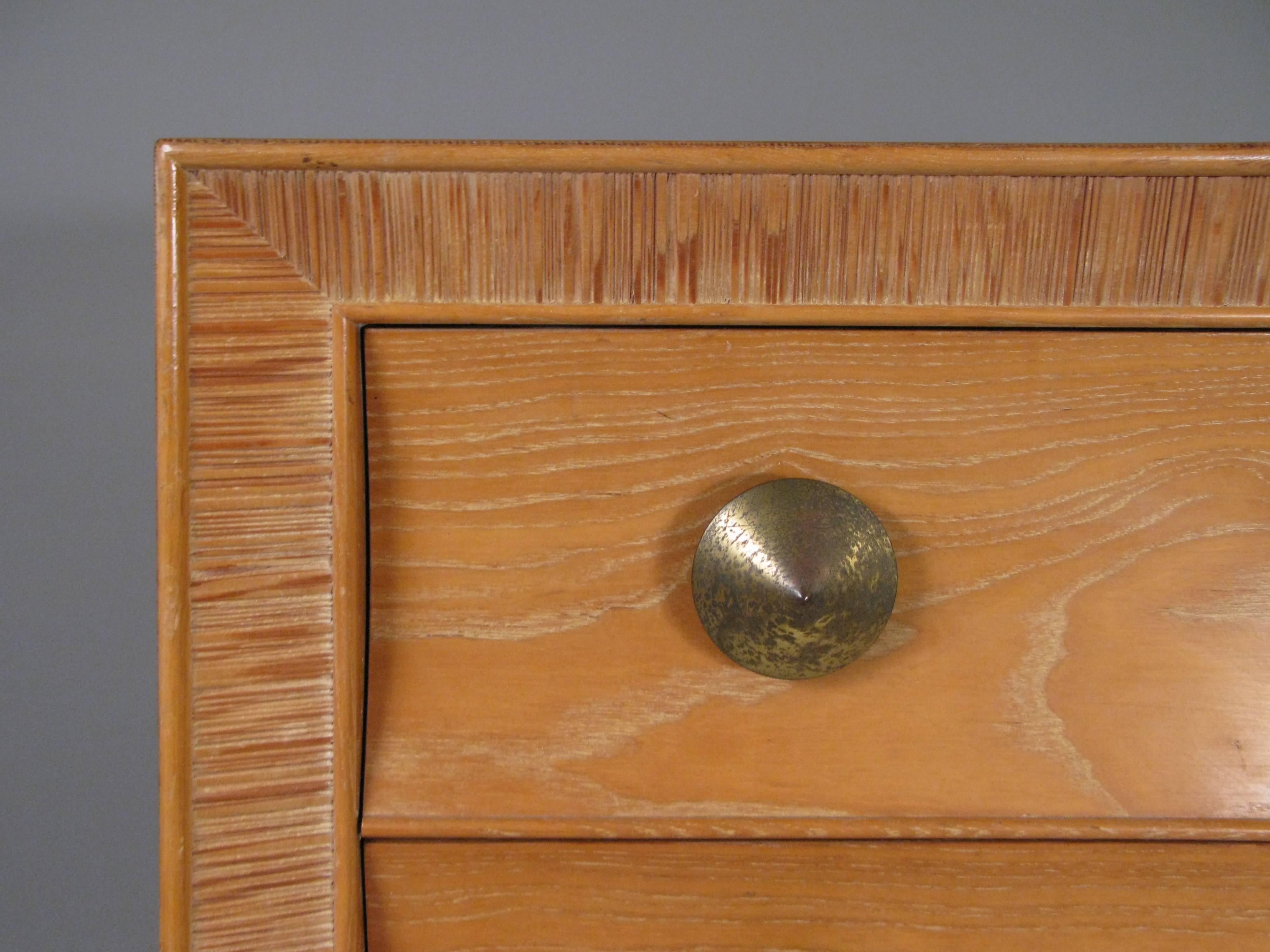 Mid-20th Century 1940s Natural Oak Six-Drawer Chest by Paul Frankl