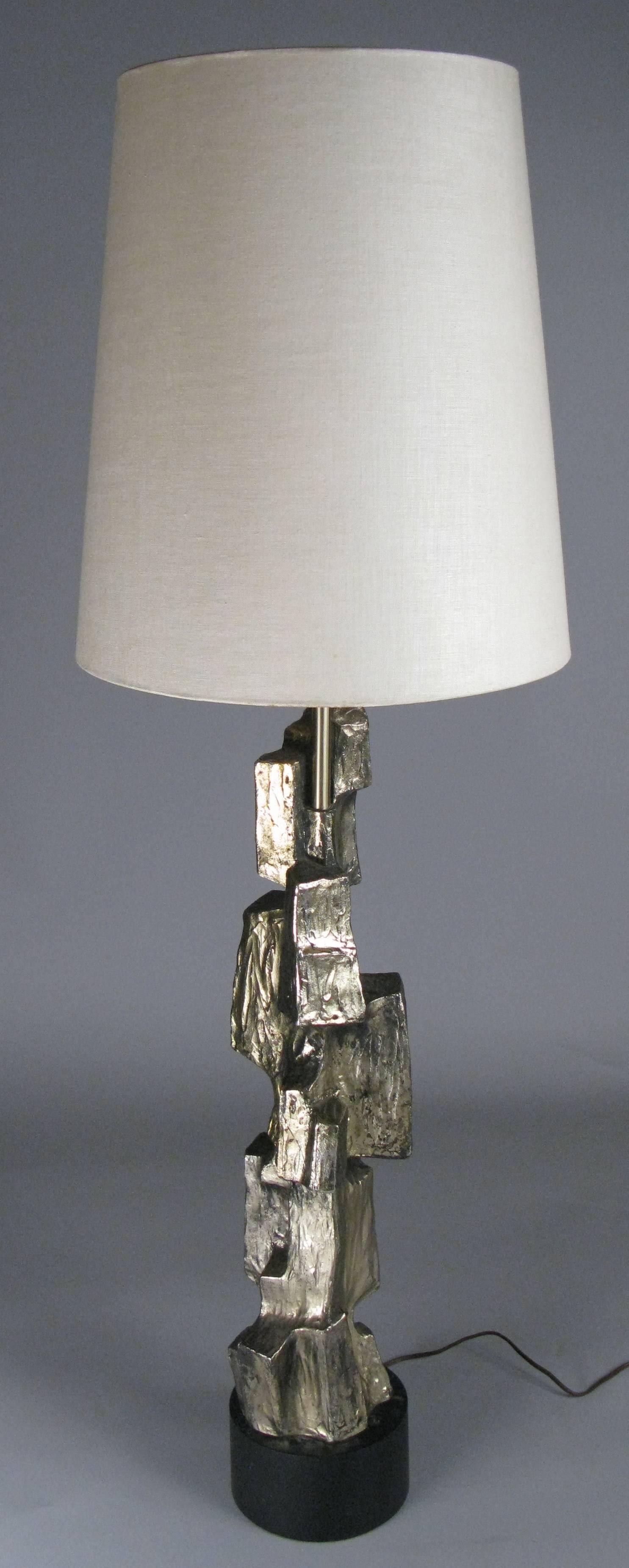 Sculptural 1970s Bronze Lamp 2