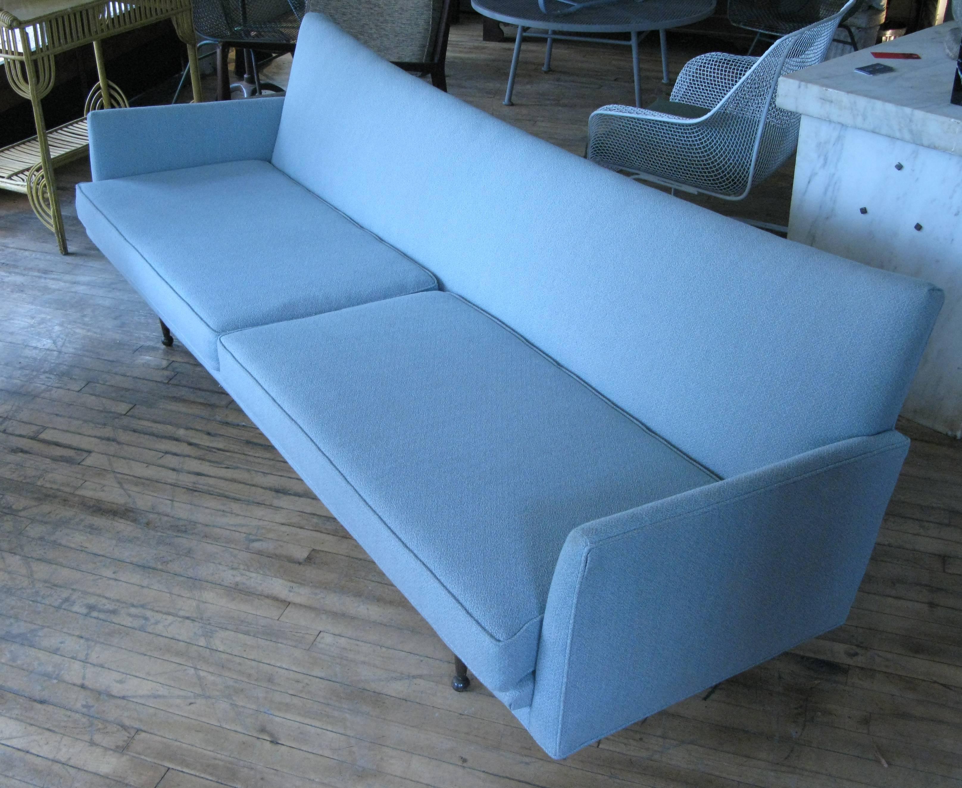 Mid-20th Century Classic Modern 1950s Sculptural Long Sofa