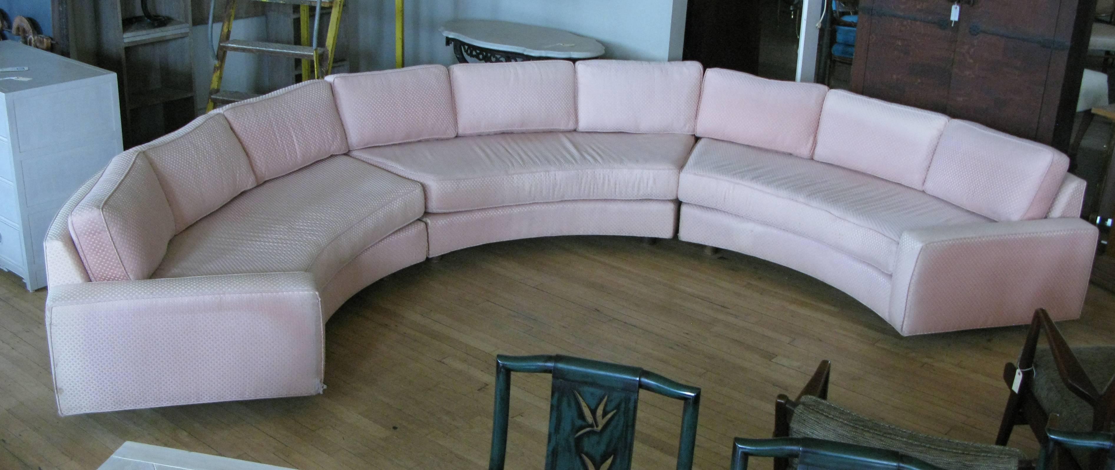 semi circular sectional sofa