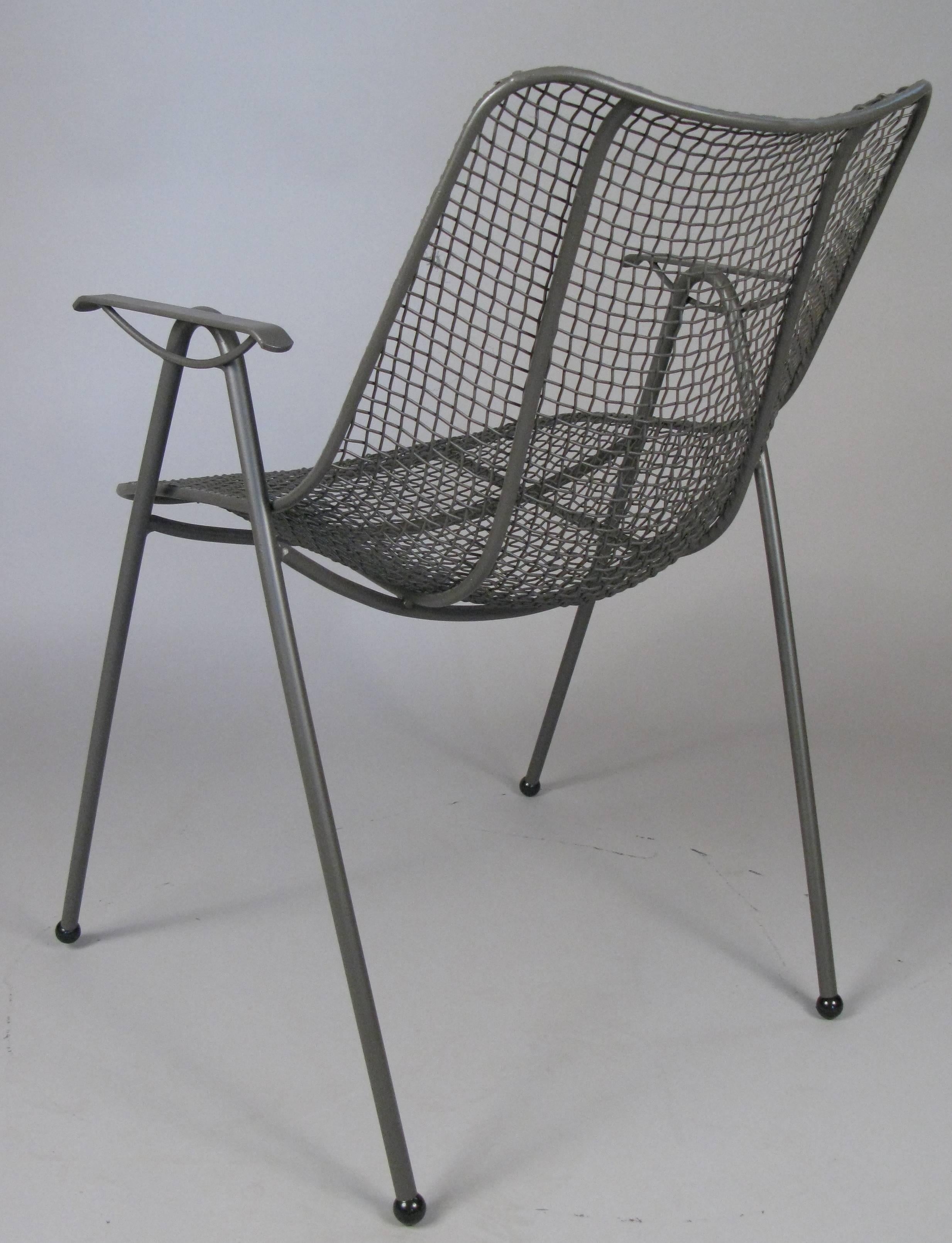 Mid-20th Century Set of Eight 1950s Woodard Sculptura Dining Chairs