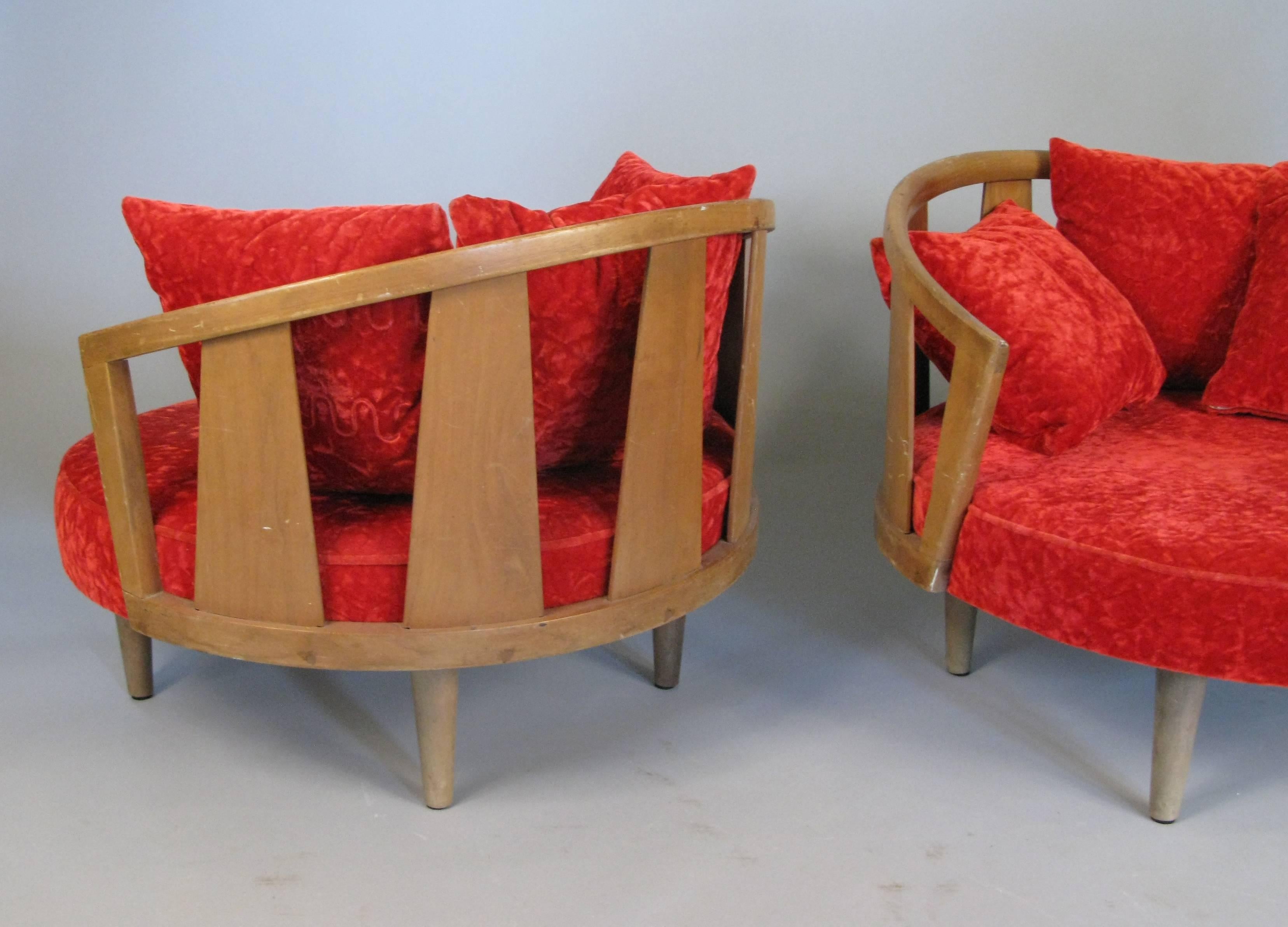 Pair of Mid-Century Modern Lounge Chairs by Adrian Pearsall 1