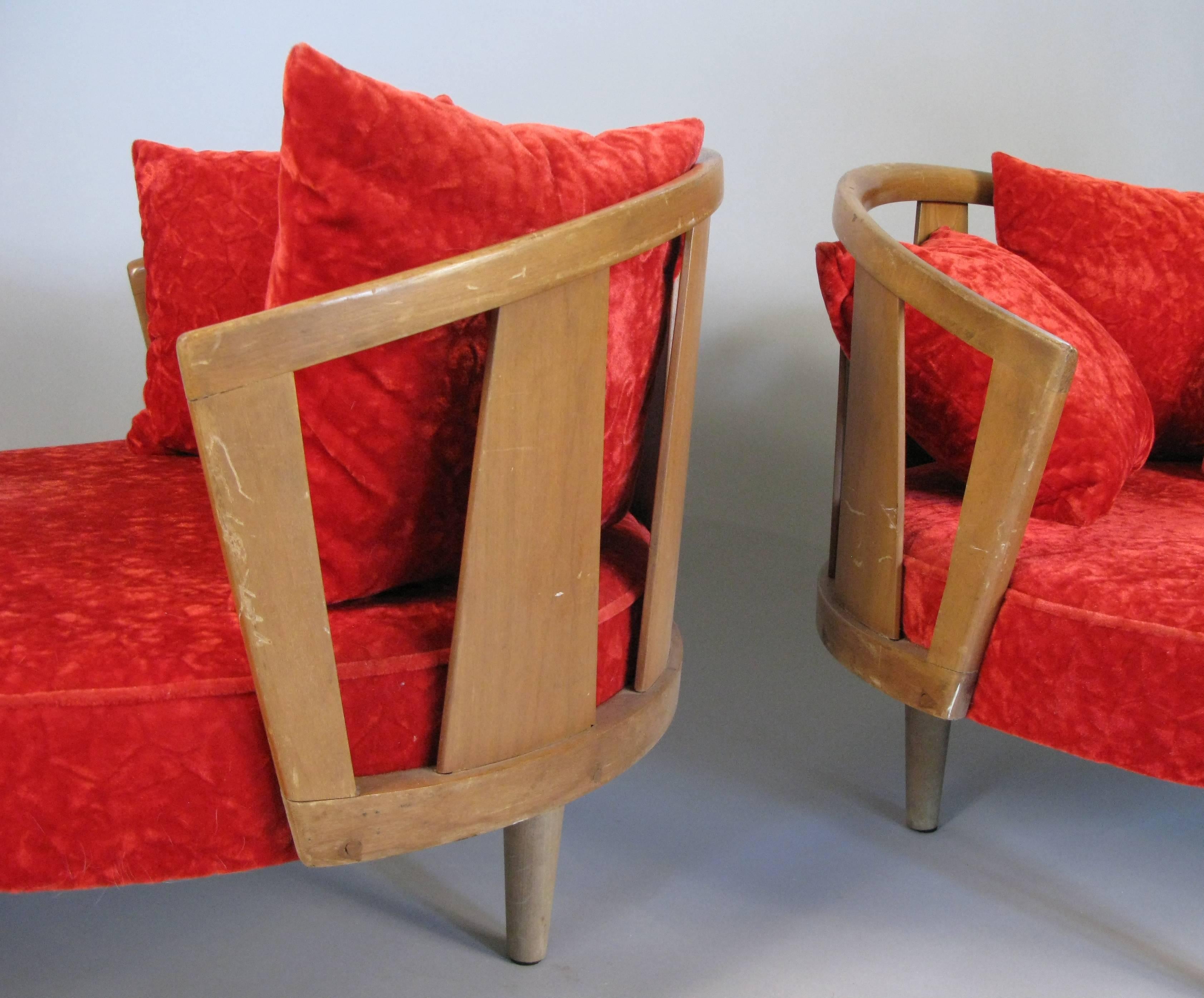 American Pair of Mid-Century Modern Lounge Chairs by Adrian Pearsall