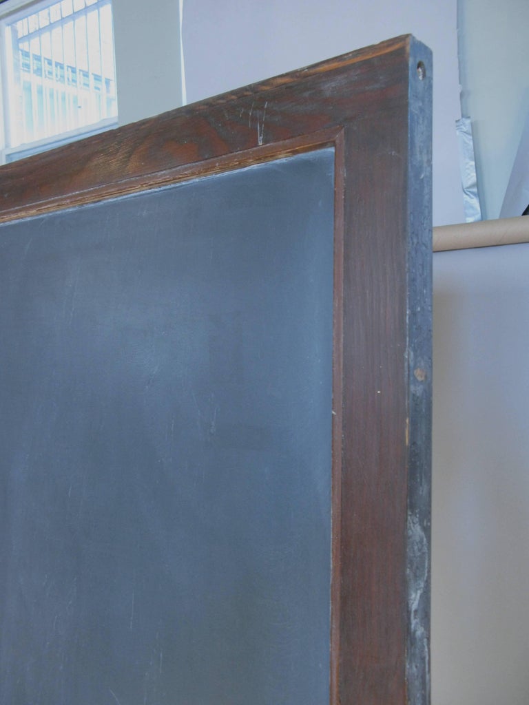 Antique Large Oak Frame Slate Chalkboard at 1stDibs