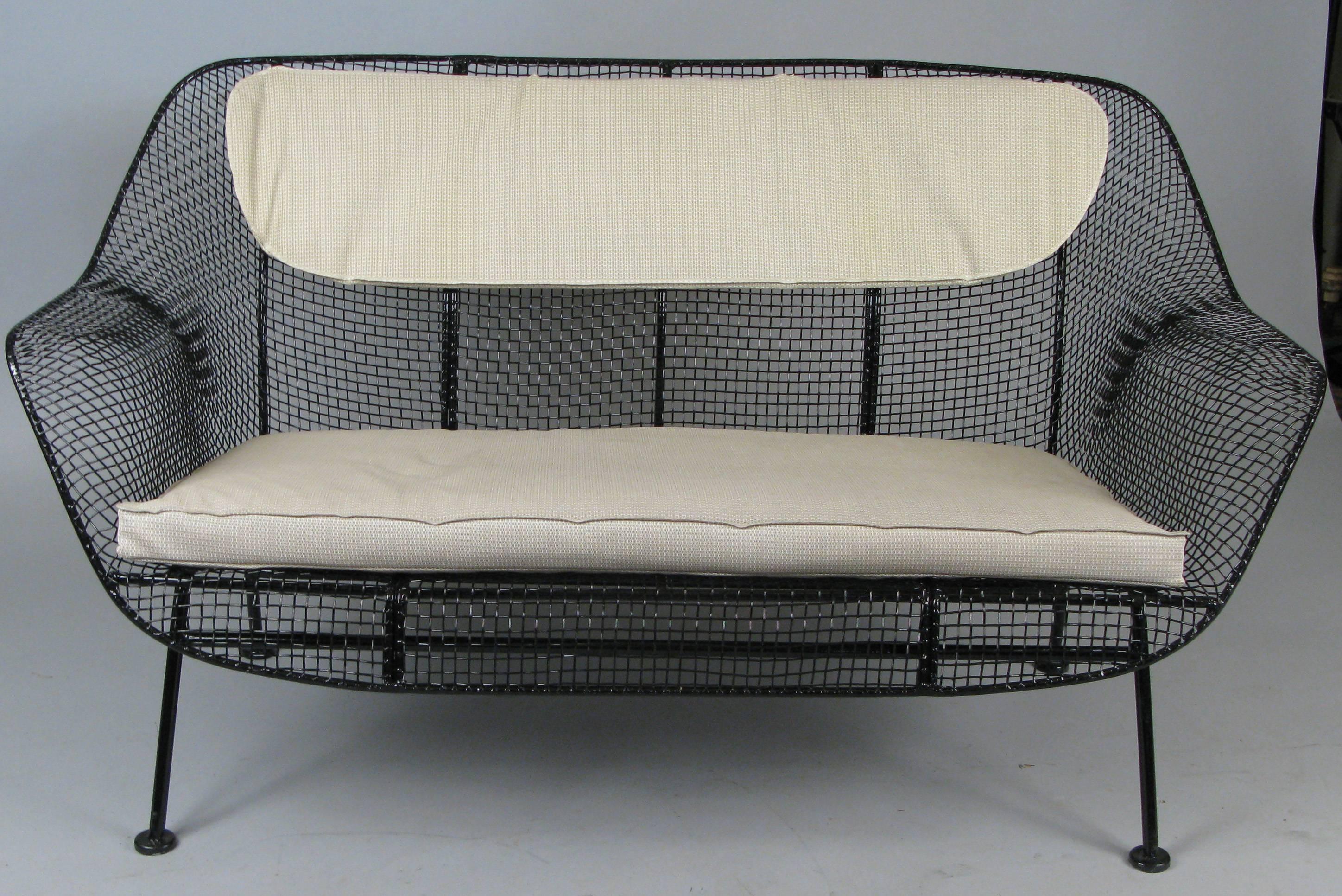 American 1950s Sculptura Settee by Russell Woodard