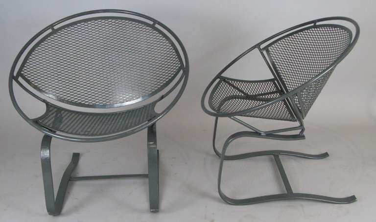 American Pair of Vintage Salterini 'Radar' Lounge Chairs