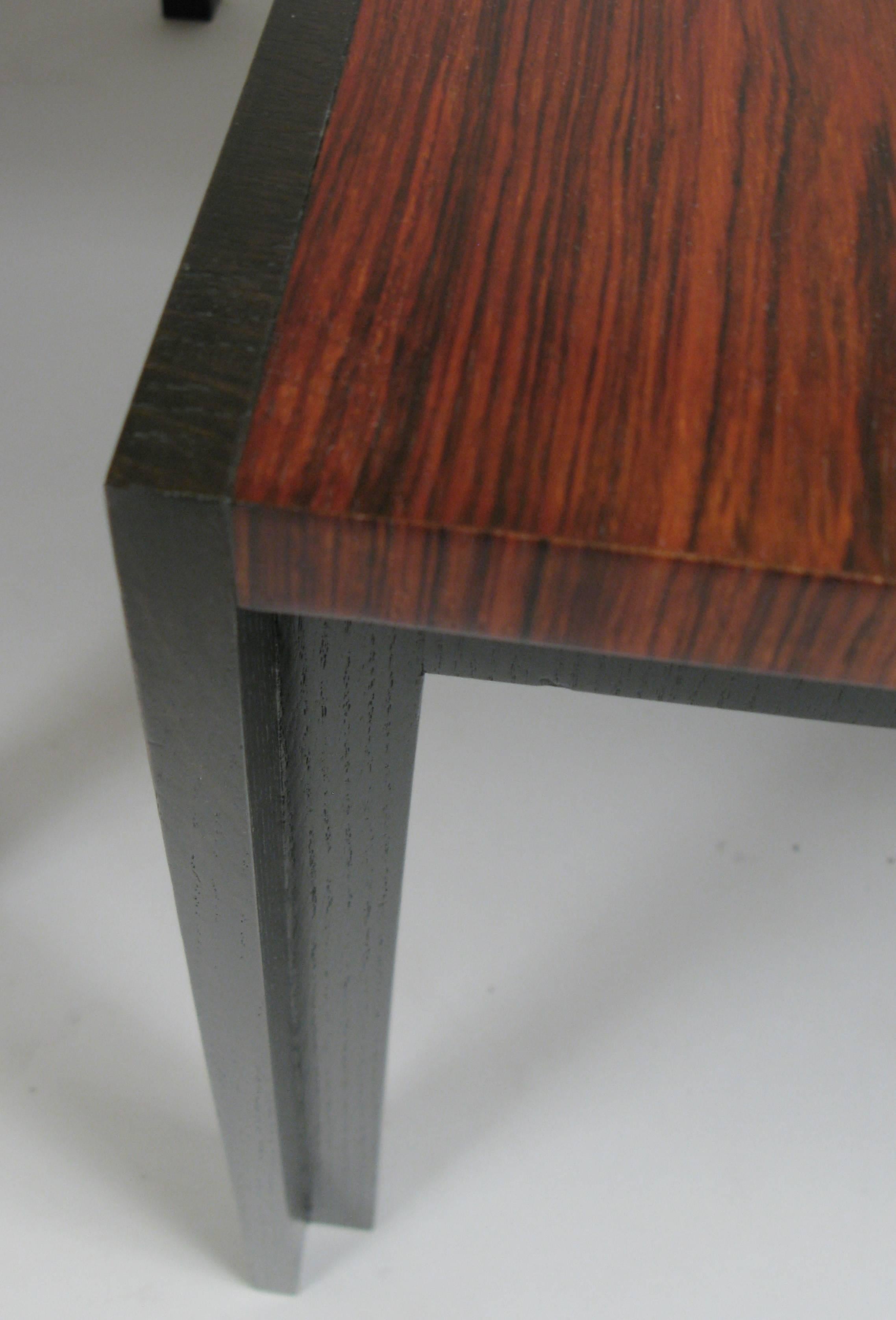 Pair of Elegant Modern Rosewood Tables by Baker 1