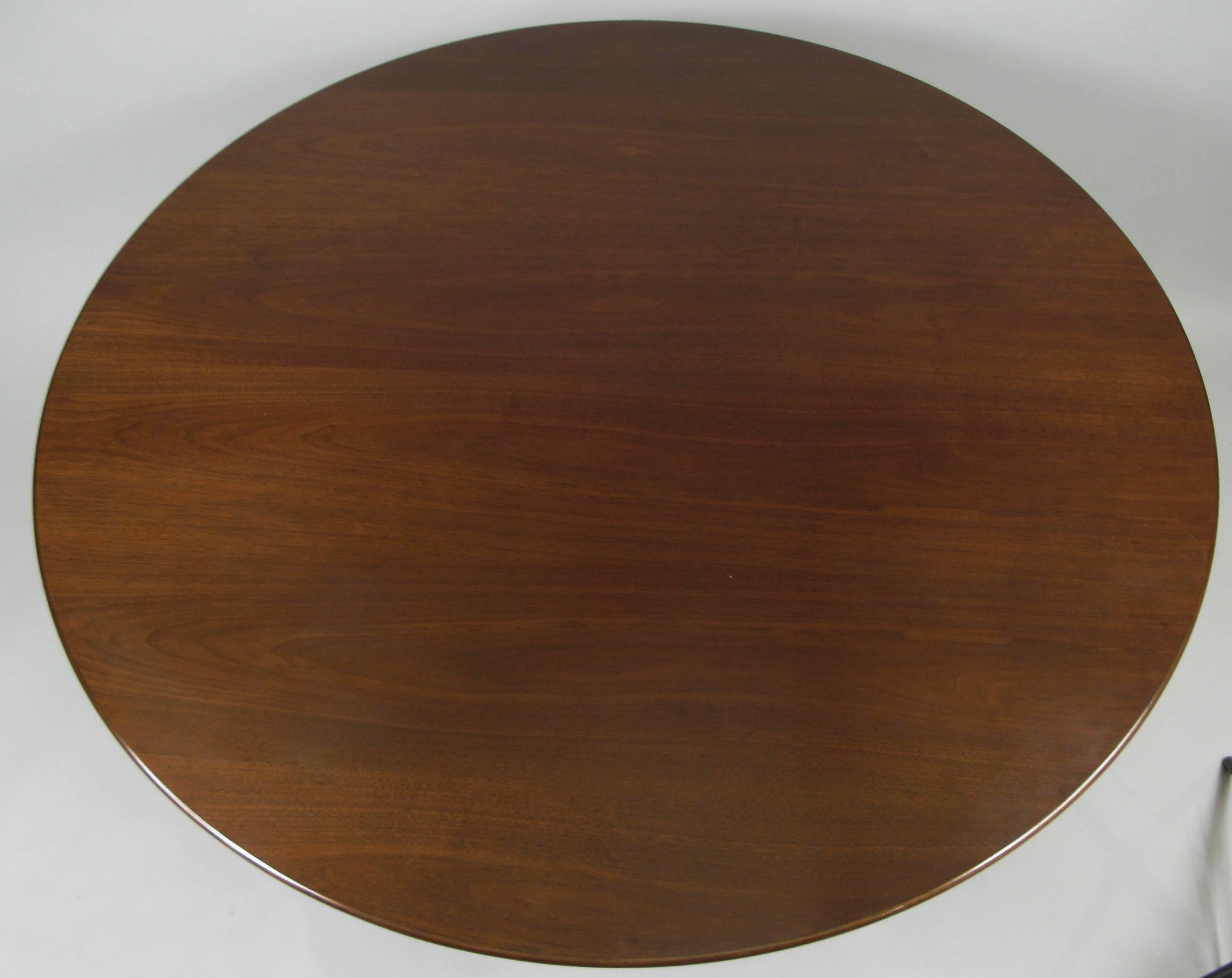 Walnut and Birch Dining Table by Lewis Butler for Knoll 1