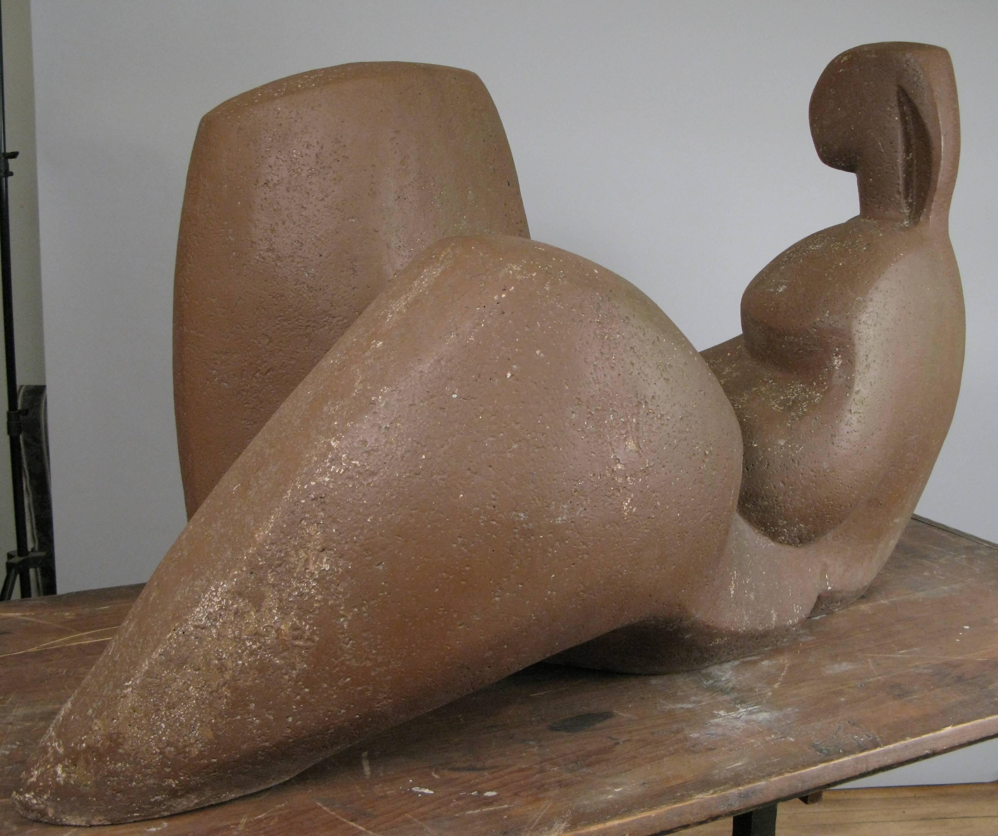 Late 20th Century Monumental Abstract Sculpture by Elena Laveron