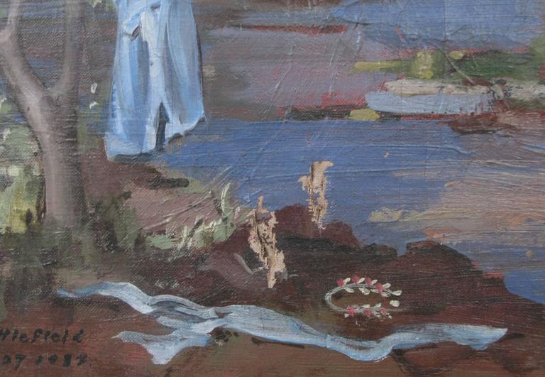 Oil on Canvas Painting circa 1934 by William Littlefield at 1stDibs