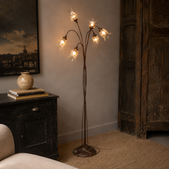 Murano Glass Six-Light Floor Lamp, 1970s