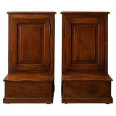 Chestnut Wood Prie Dieu Prayer Kneeler Cabinet, 1940s–1950s