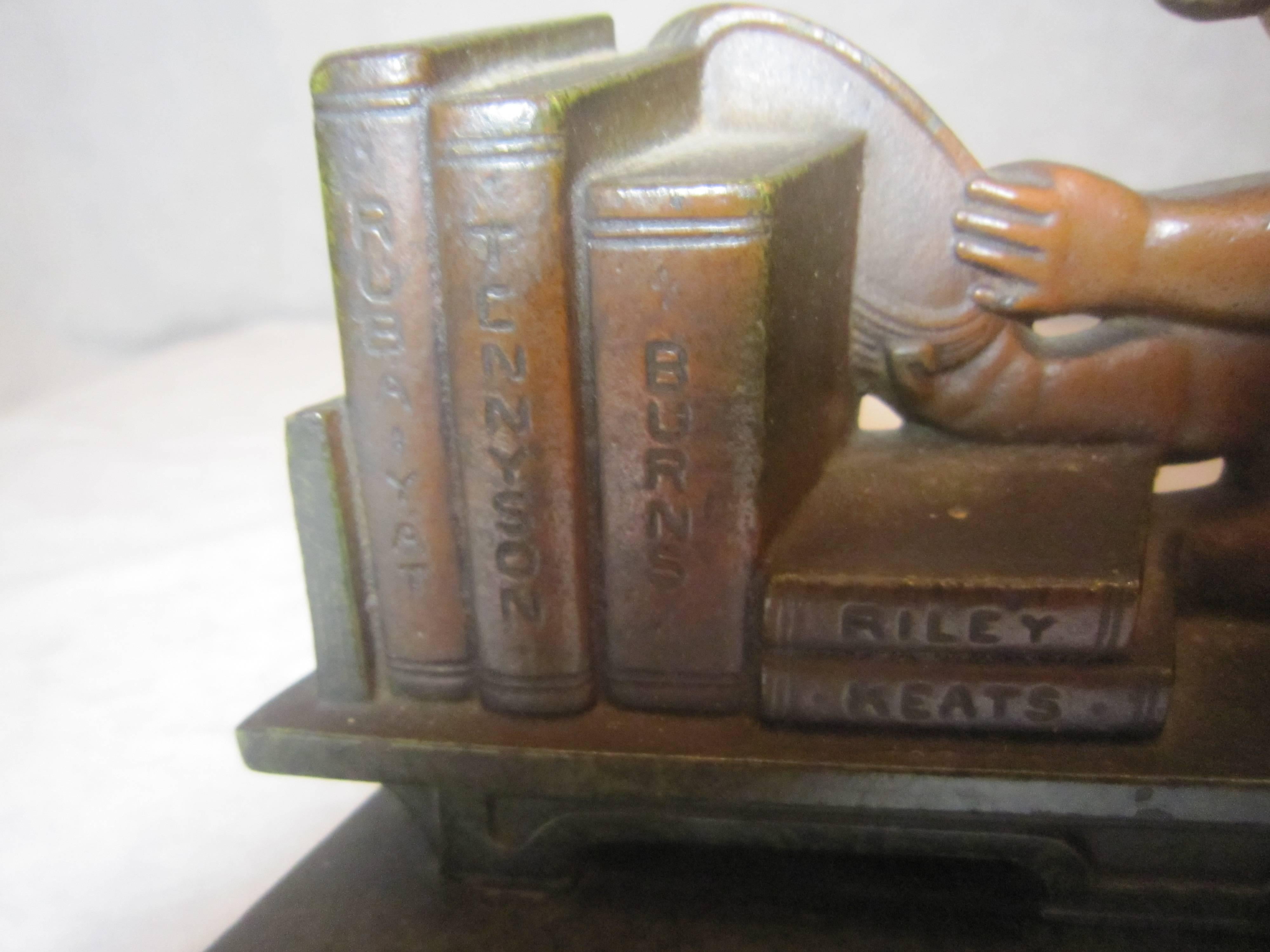 Beaux Arts Humorous Shakespeare Bookends with Babies