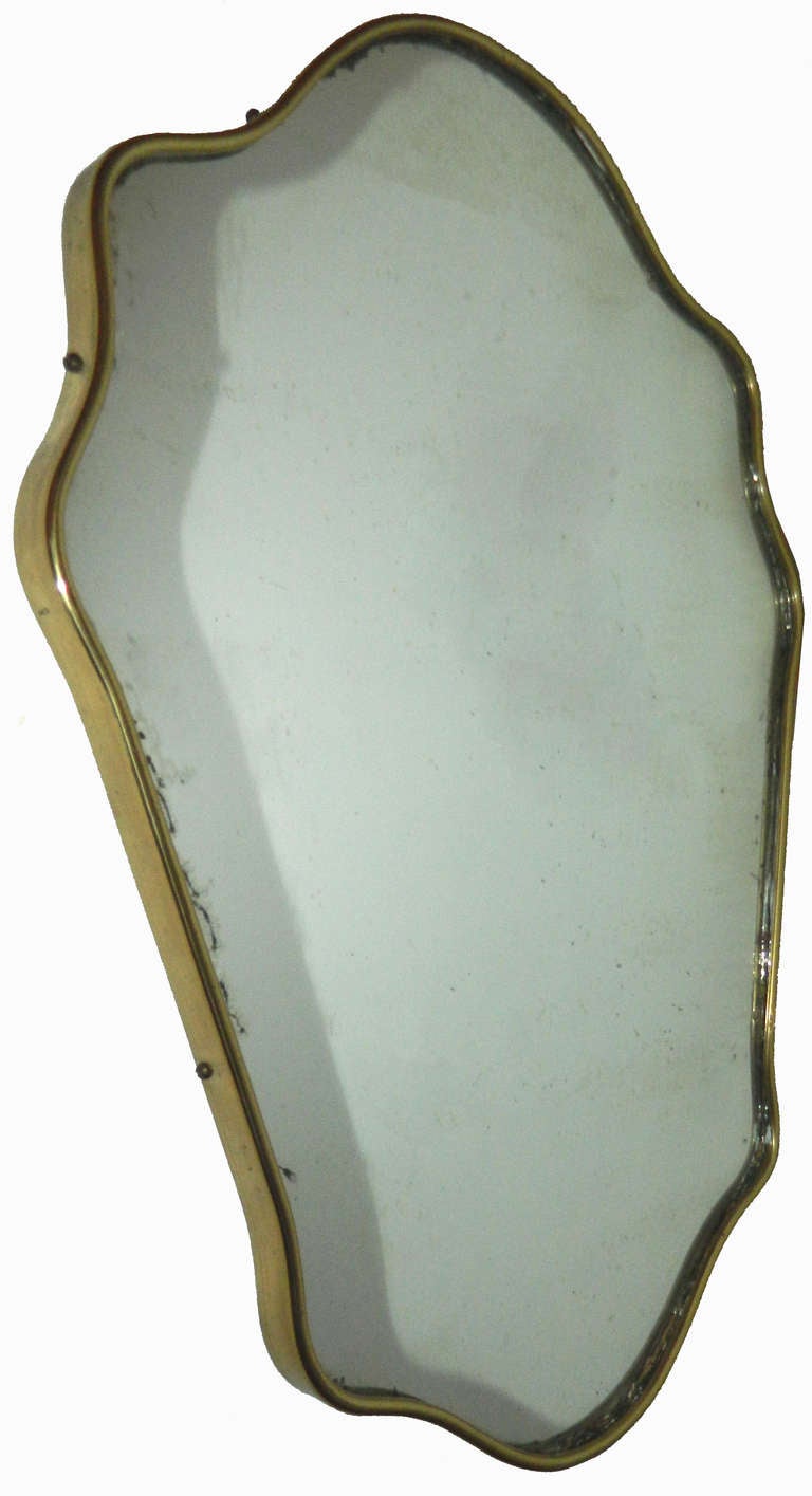 Rococo Old Italian Shield Mirror