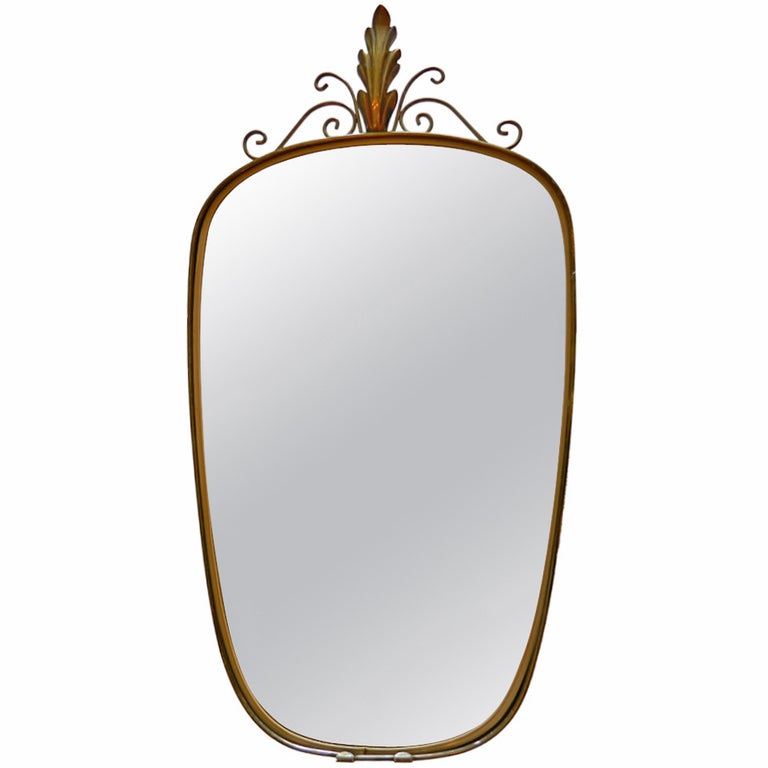 Italian Shield Mirror For Sale