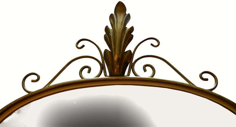 Mid-Century Modern Italian Shield Mirror