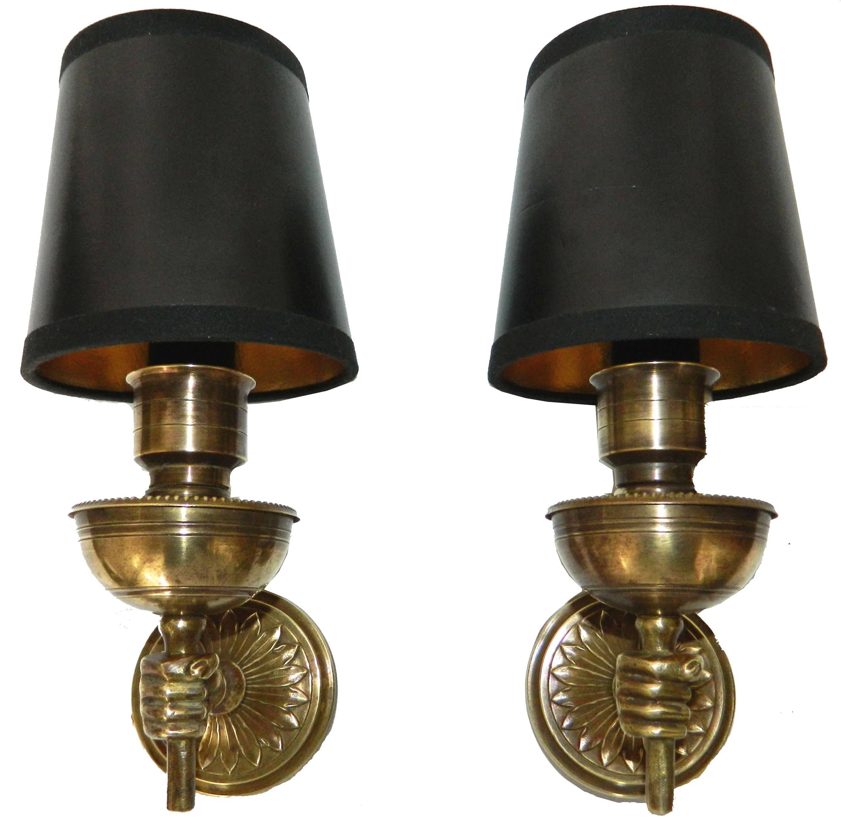 1950s French Hands Sconces  1