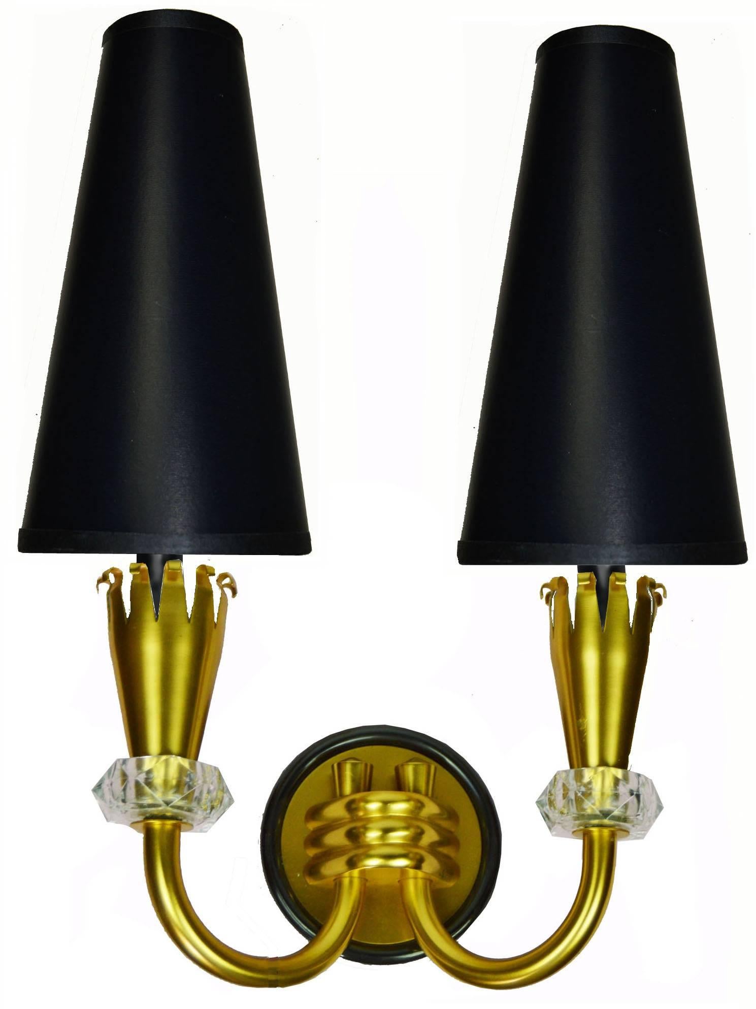 Pair of Sconces by Royal-Lumieres. 3 pairs available. Priced by pair In Excellent Condition In Miami, FL