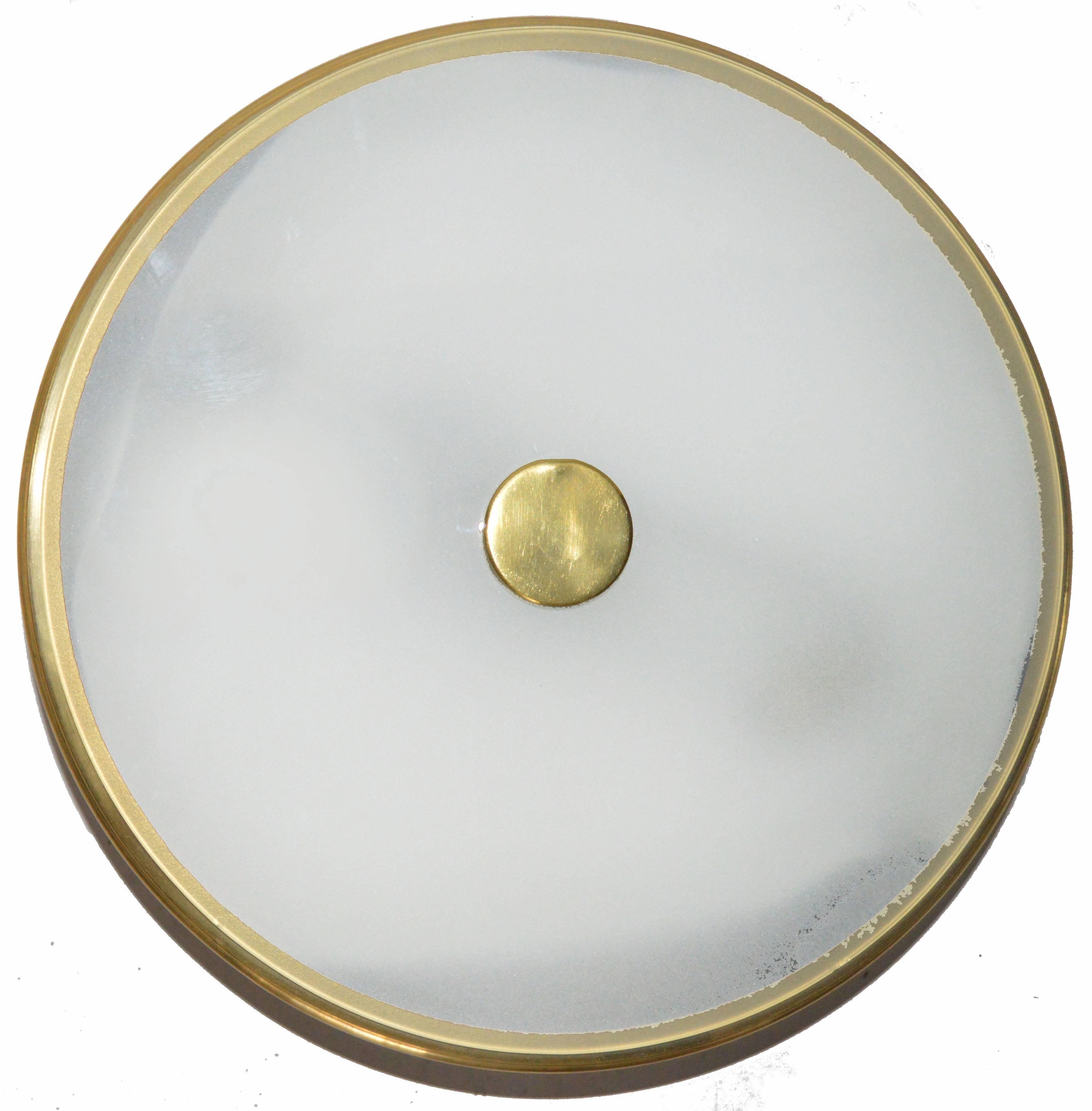 Mid-Century Modern Pierre Guariche Style Flush Mount For Sale