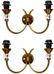 Paire d'appliques de Maison Lunel