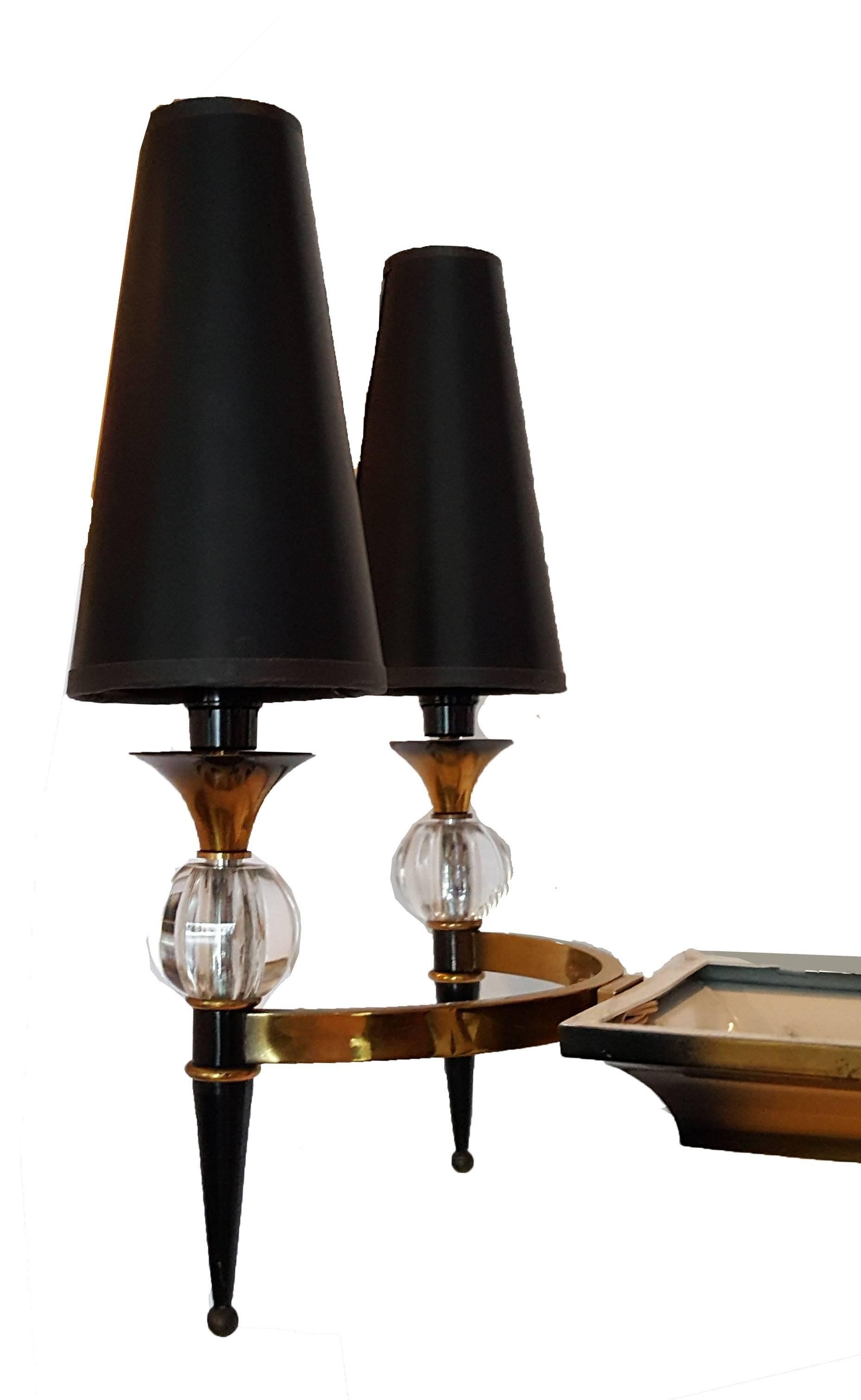 Mid-Century Modern Jacques Adnet Chandelier