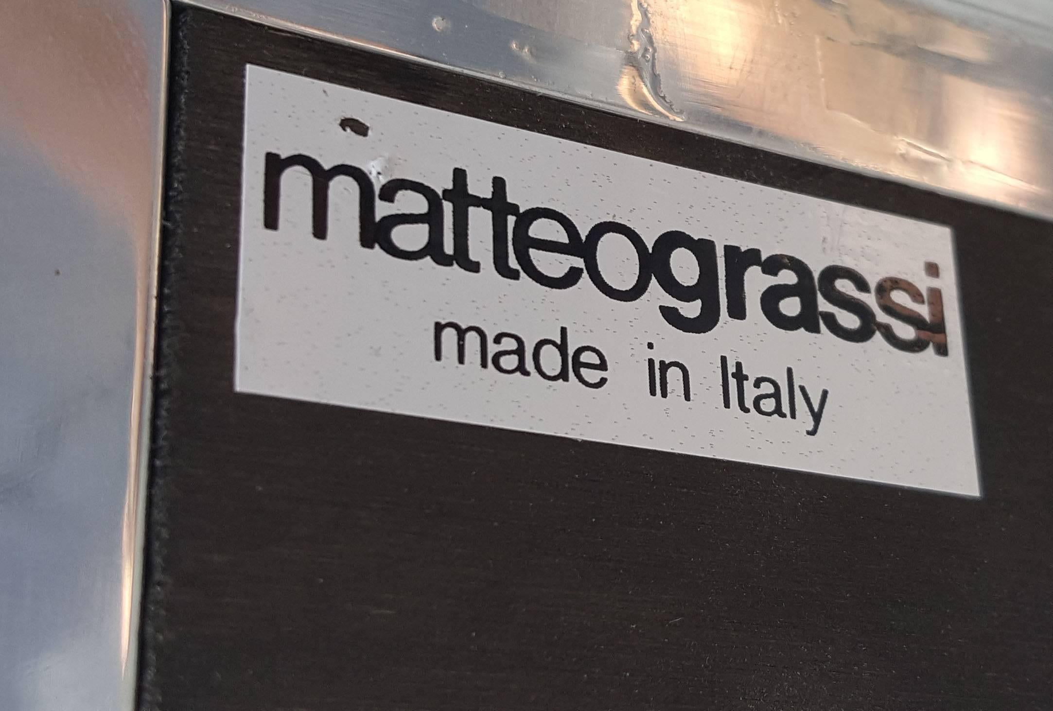 Aluminum Matteo Grassi Lounge Chair For Sale