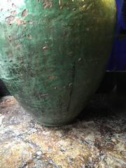 19th Century Pair of Green Chomba Jars