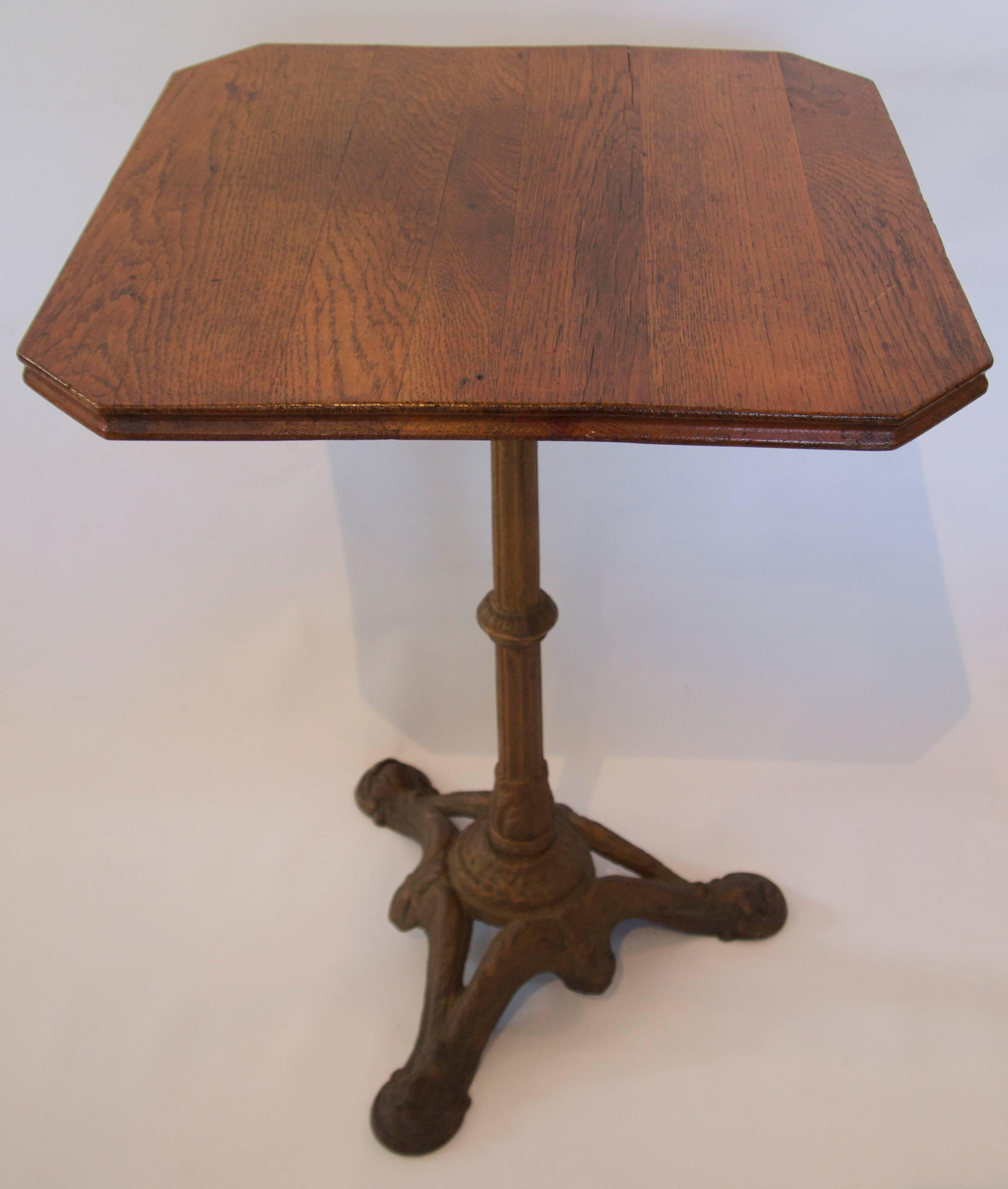 French Oak Top Bistro Table 4