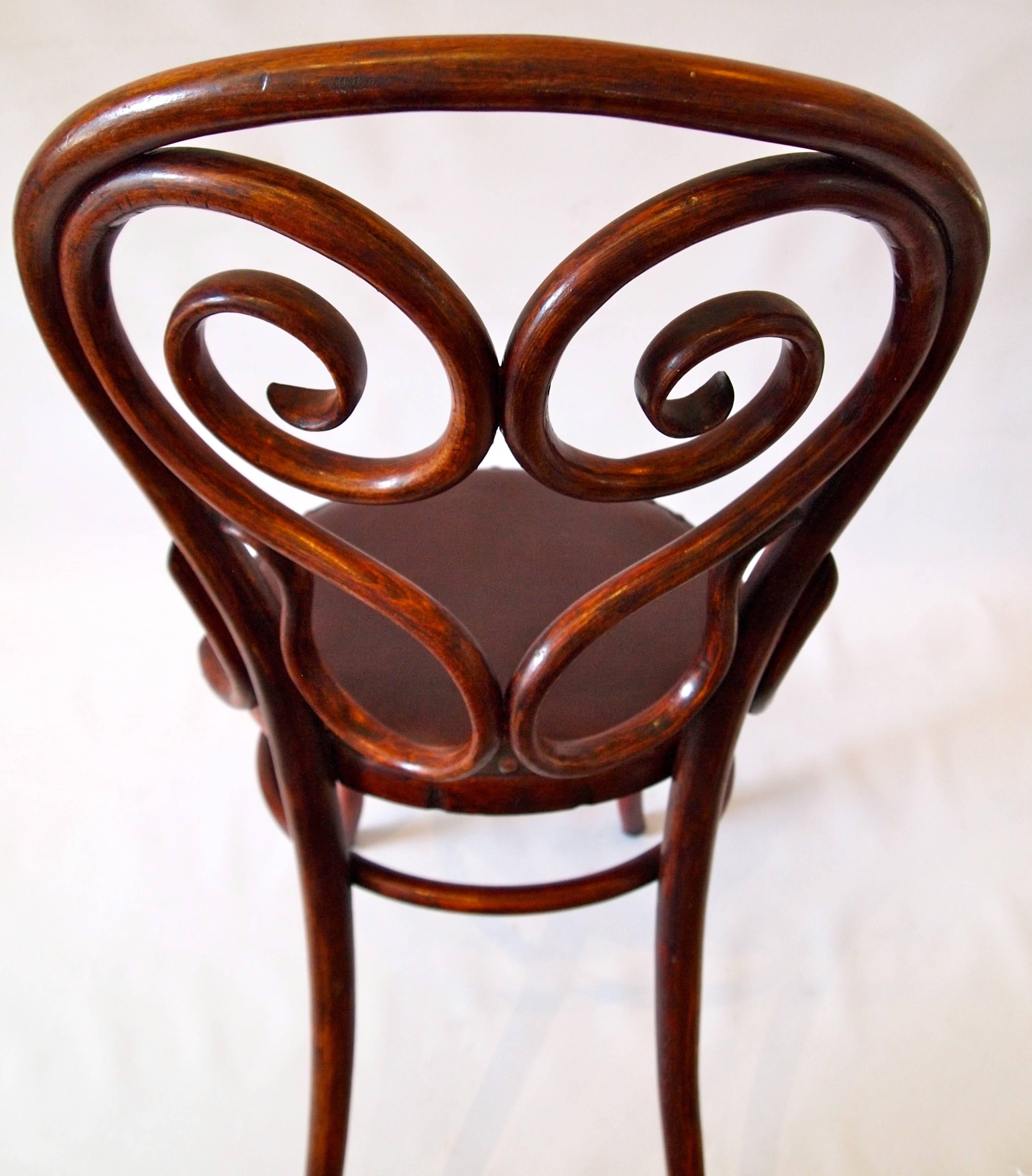 Austrian Set of Four Bentwood Thonet Chairs