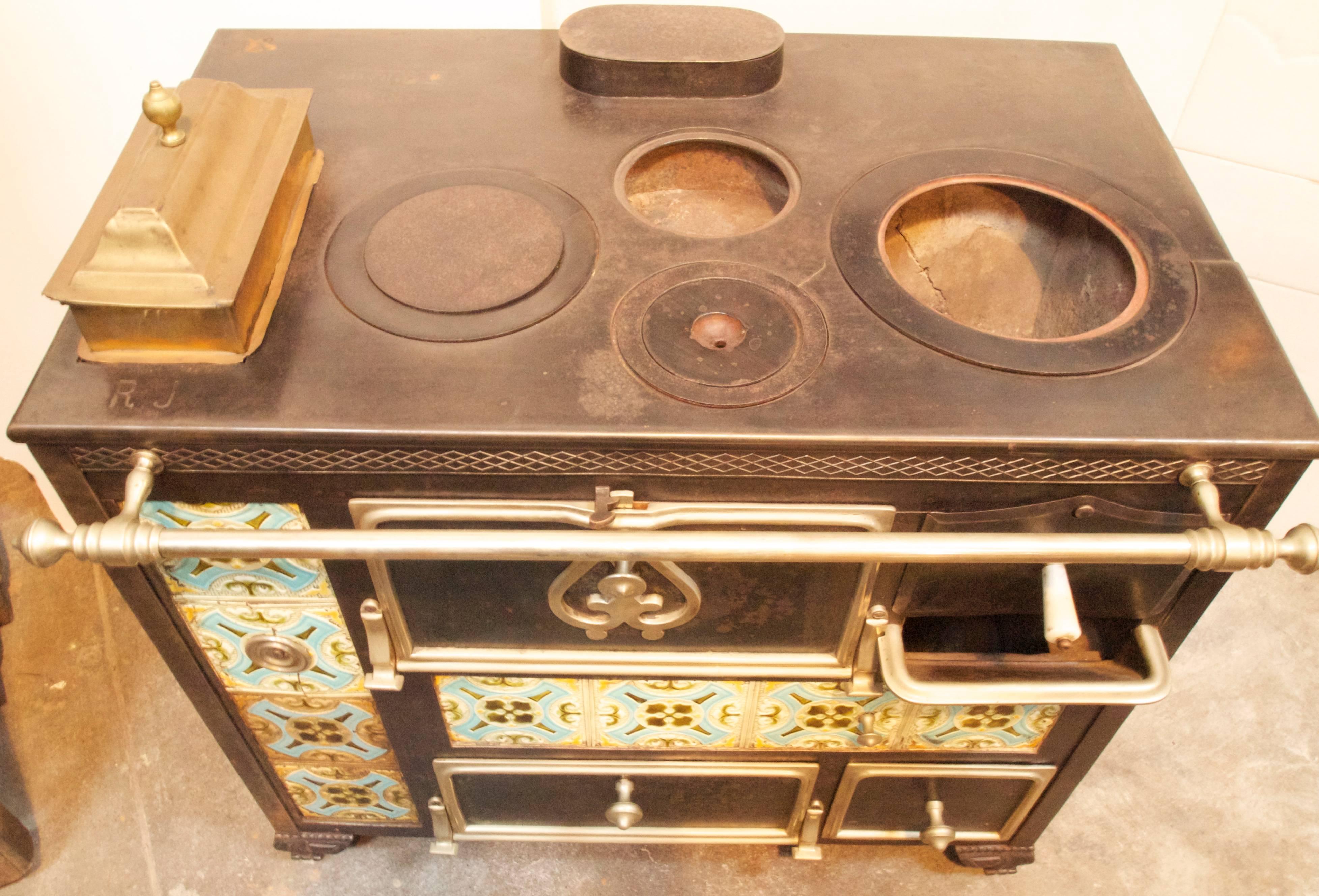 Cast Early 19th Century French Cooking Stove
